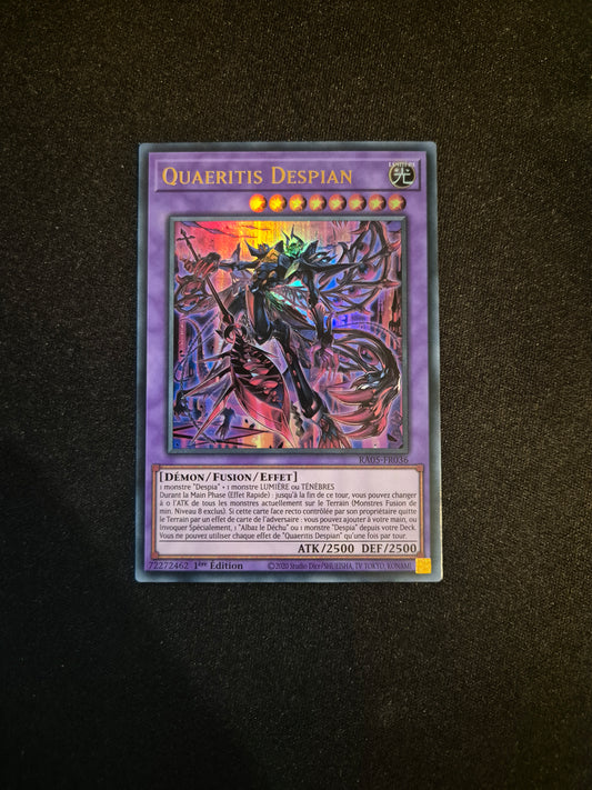Carte Yu-Gi-Oh! Quaeritis Despian Ultra Rare RA05-FR036