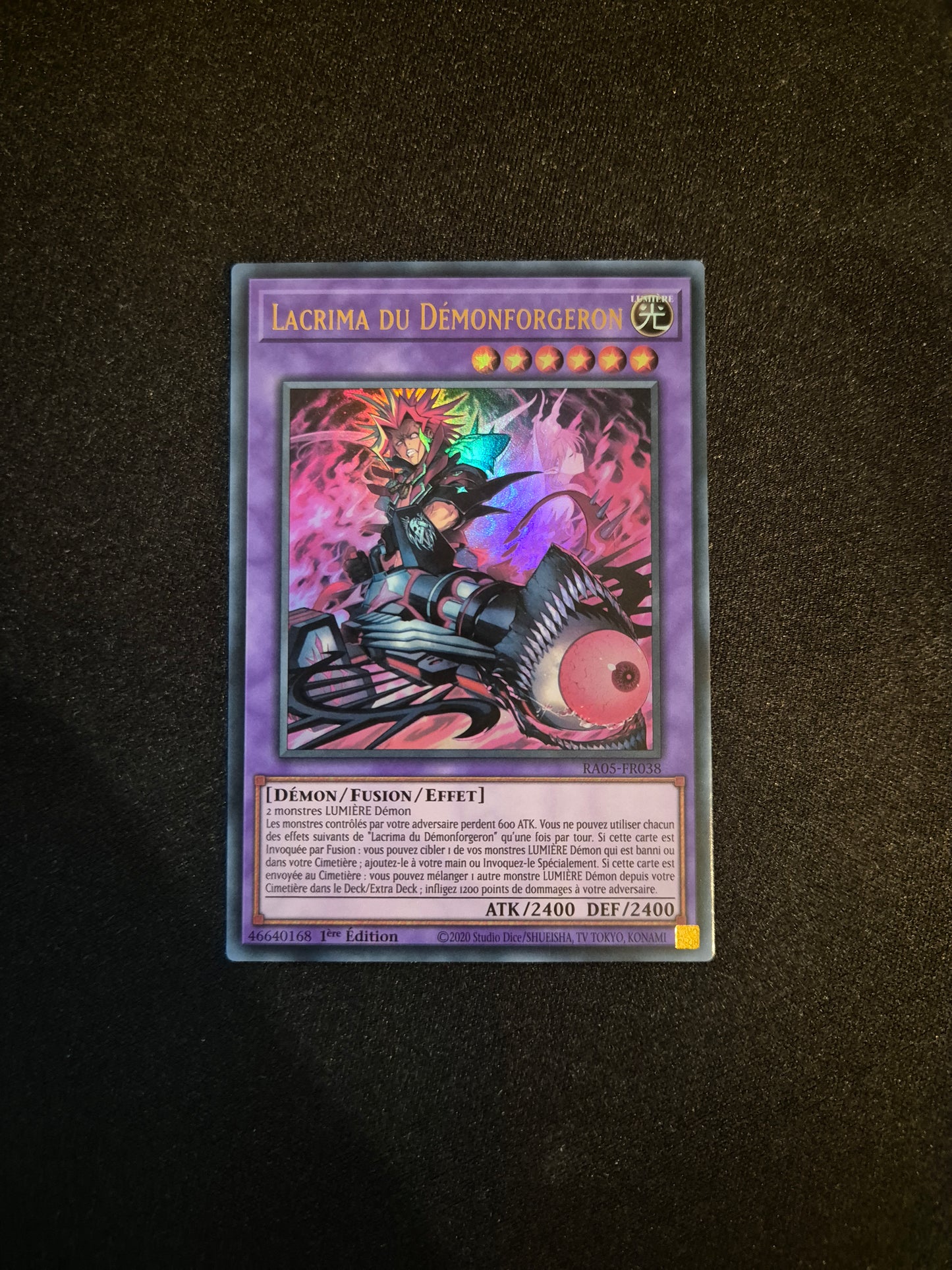 Carte Yu-Gi-Oh! Lacrima du Démonforgeron Ultra Rare RA05-FR038