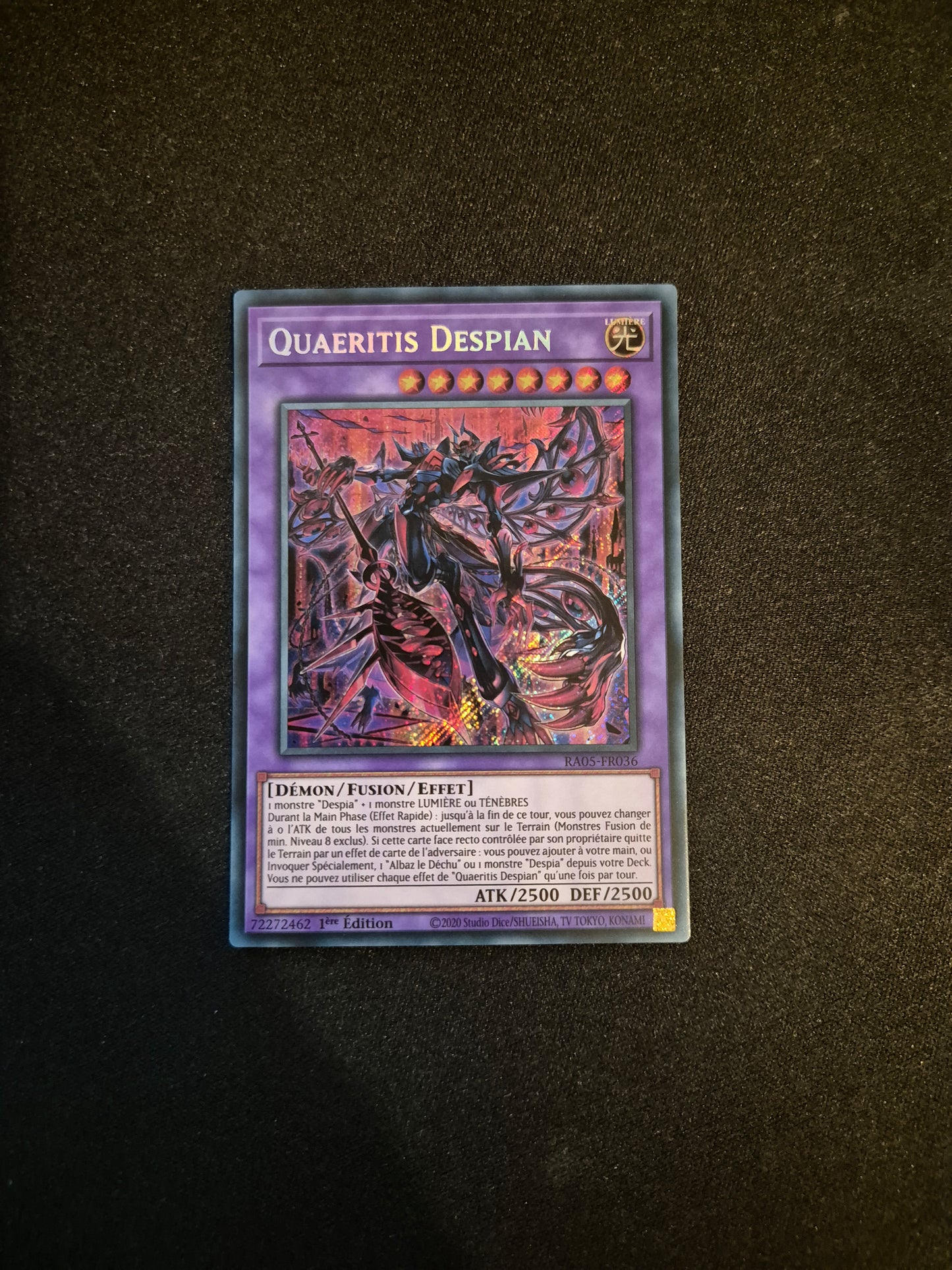 Carte Yu-Gi-Oh! Quaeritis Despian Secret Rare RA05-FR036