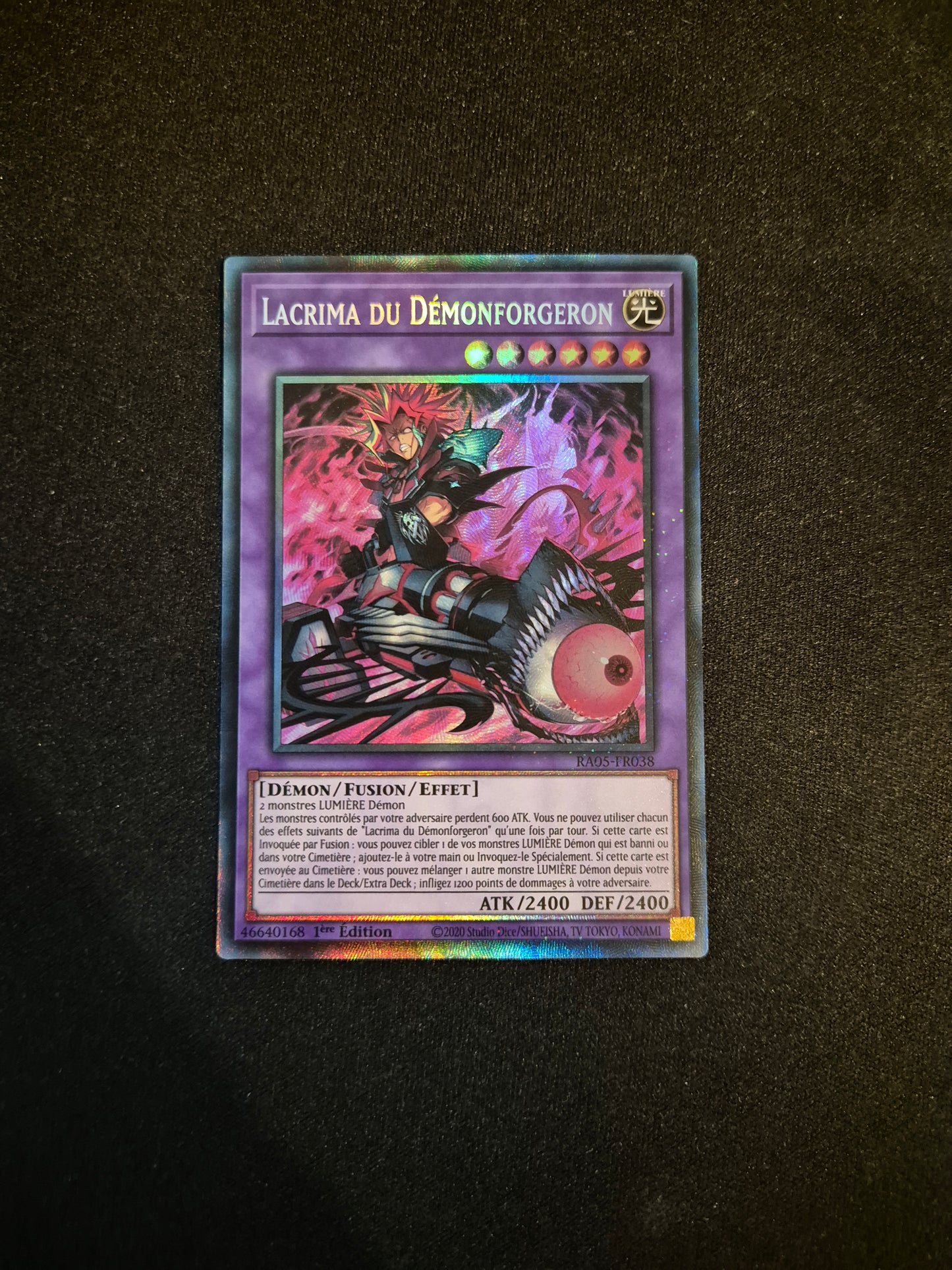Carte Yu-Gi-Oh! Lacrima du Démonforgeron Collector Rare RA05-FR038