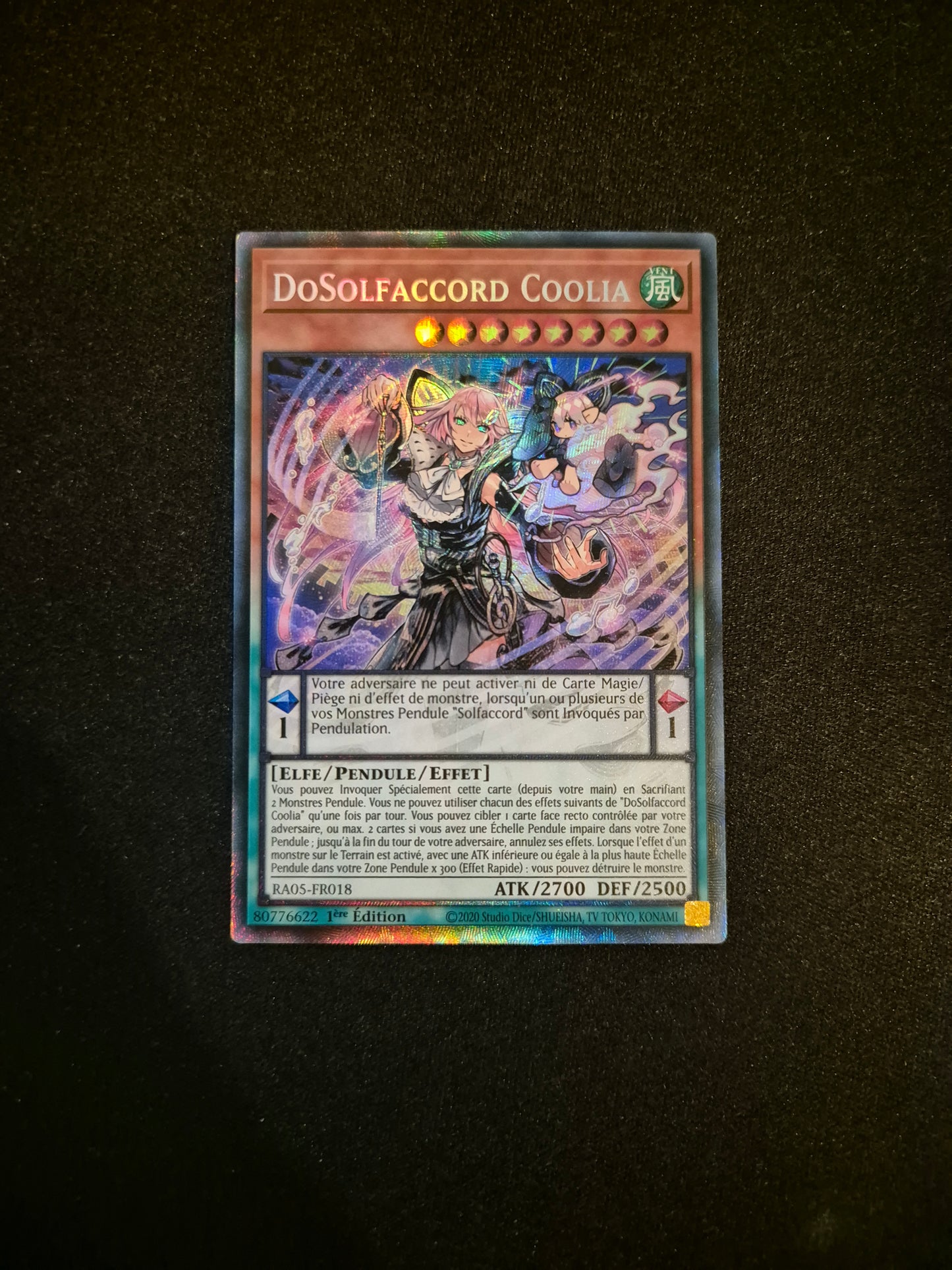 Carte Yu-Gi-Oh! DoSolfaccord Coolia Collector Rare RA05-FR018