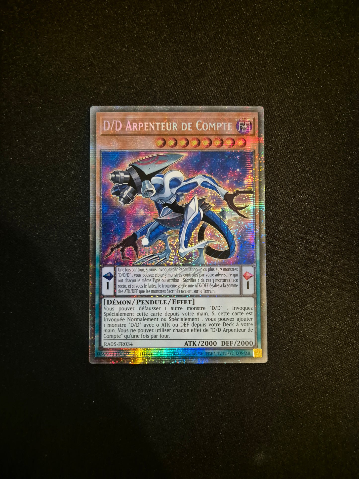 Carte Yu-Gi-Oh! DD Arpenteur de Compte Starlight Rare RA05-FR034