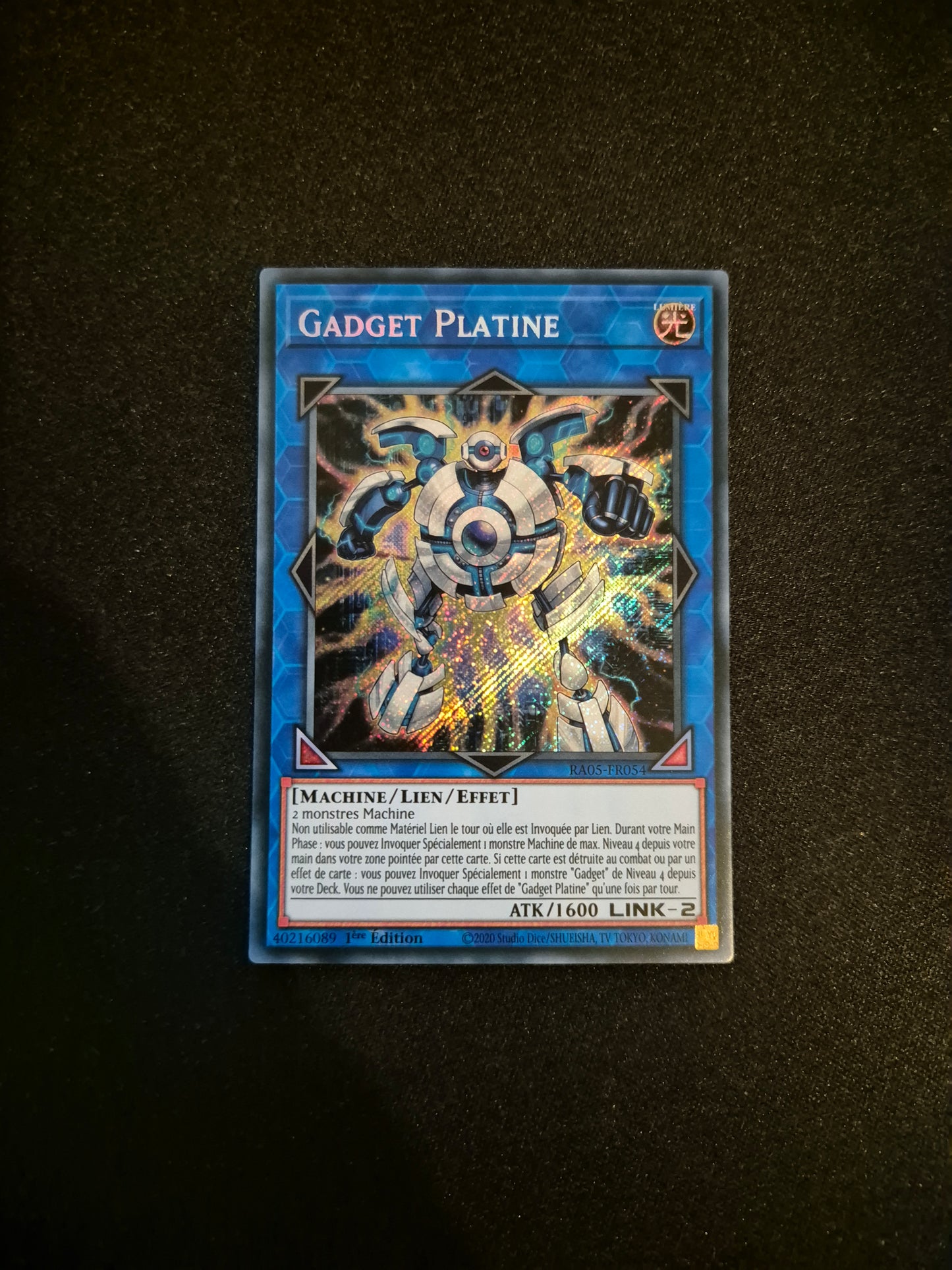 Carte Yu-Gi-Oh! Gadget Platine Secret Rare RA05-FR054