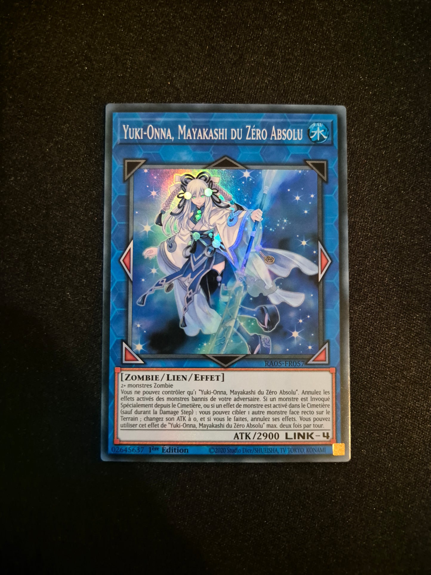 Carte Yu-Gi-Oh! Yuki-Onna Mayakashi du Zéro Absolu Super Rare RA05-FR057