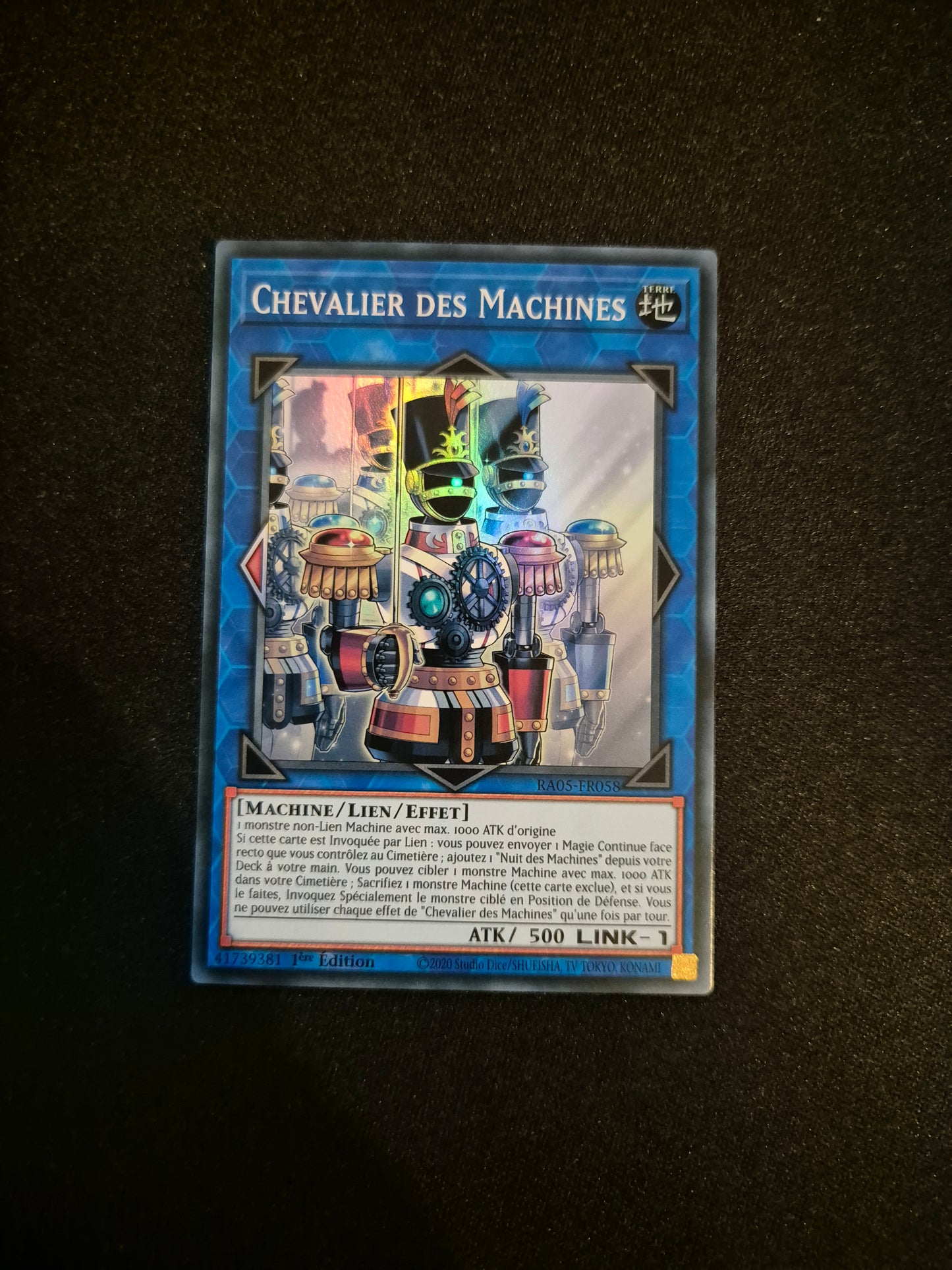 Carte Yu-Gi-Oh! Chevalier des Machines Super Rare RA05-FR058