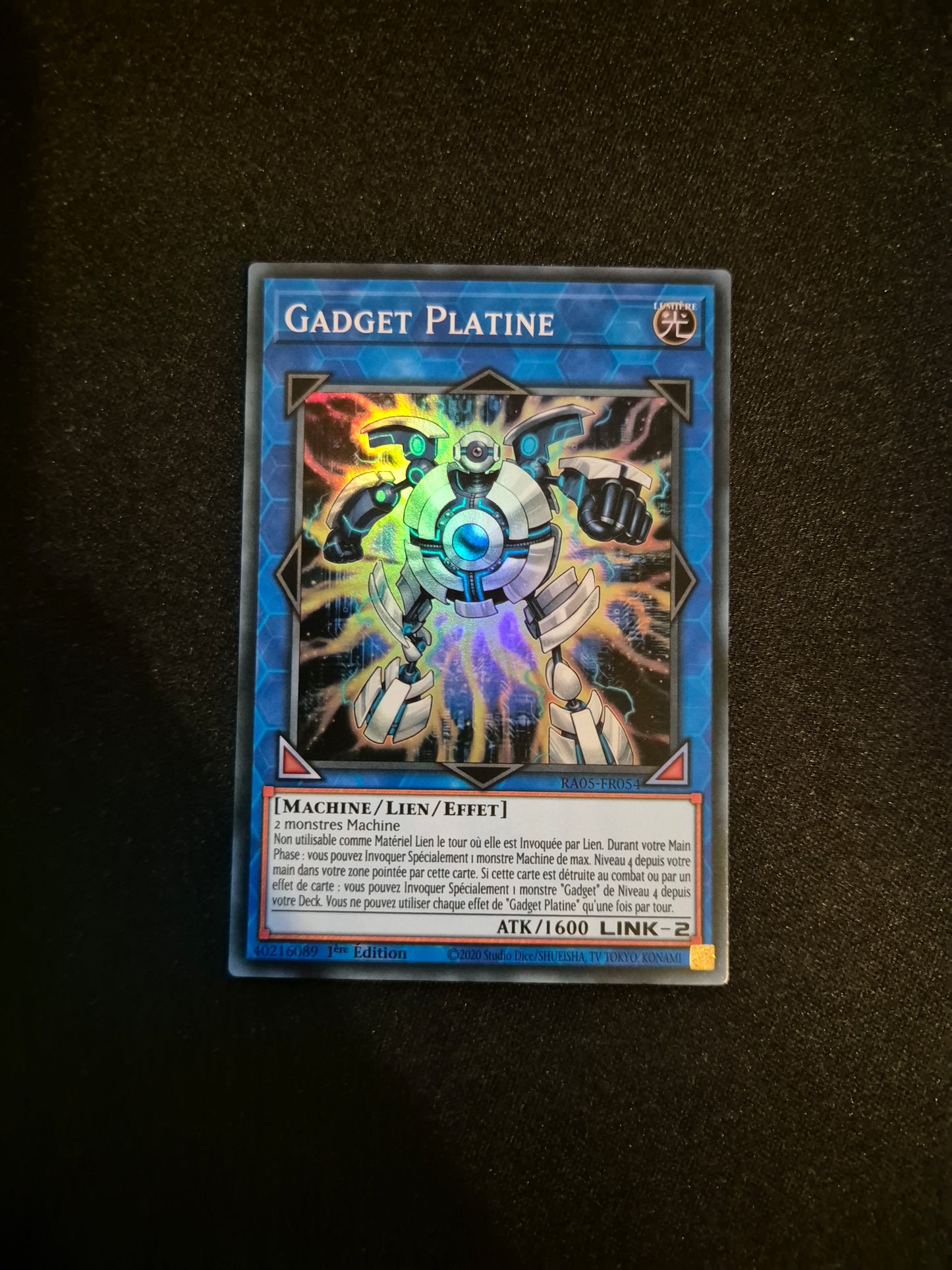 Carte Yu-Gi-Oh! Gadget Platine Super Rare RA05-FR054