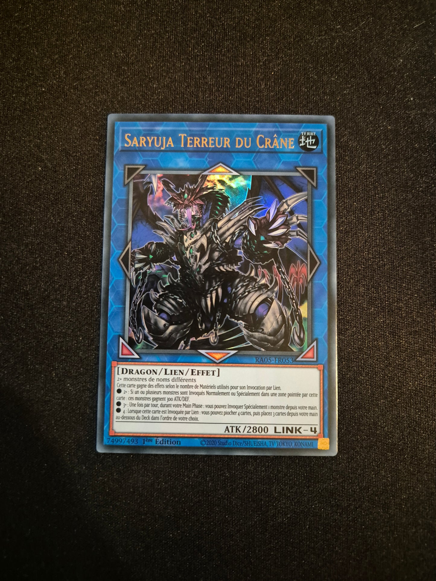 Carte Yu-Gi-Oh! Saryuja Terreur du Crâne Ultra Rare RA05-FR053