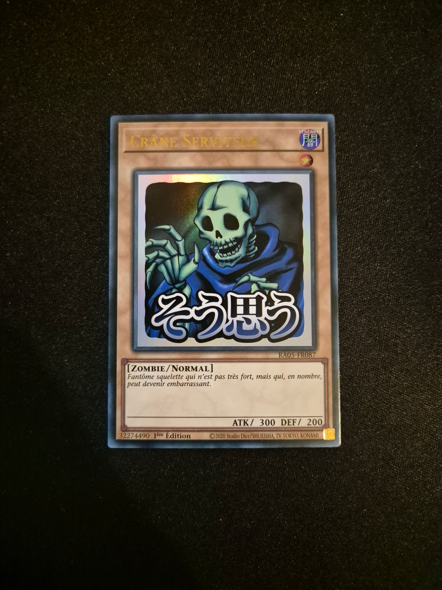 Carte Yu-Gi-Oh! Crane Serviteur ALT Stamped Ultra Rare RA05-FR087
