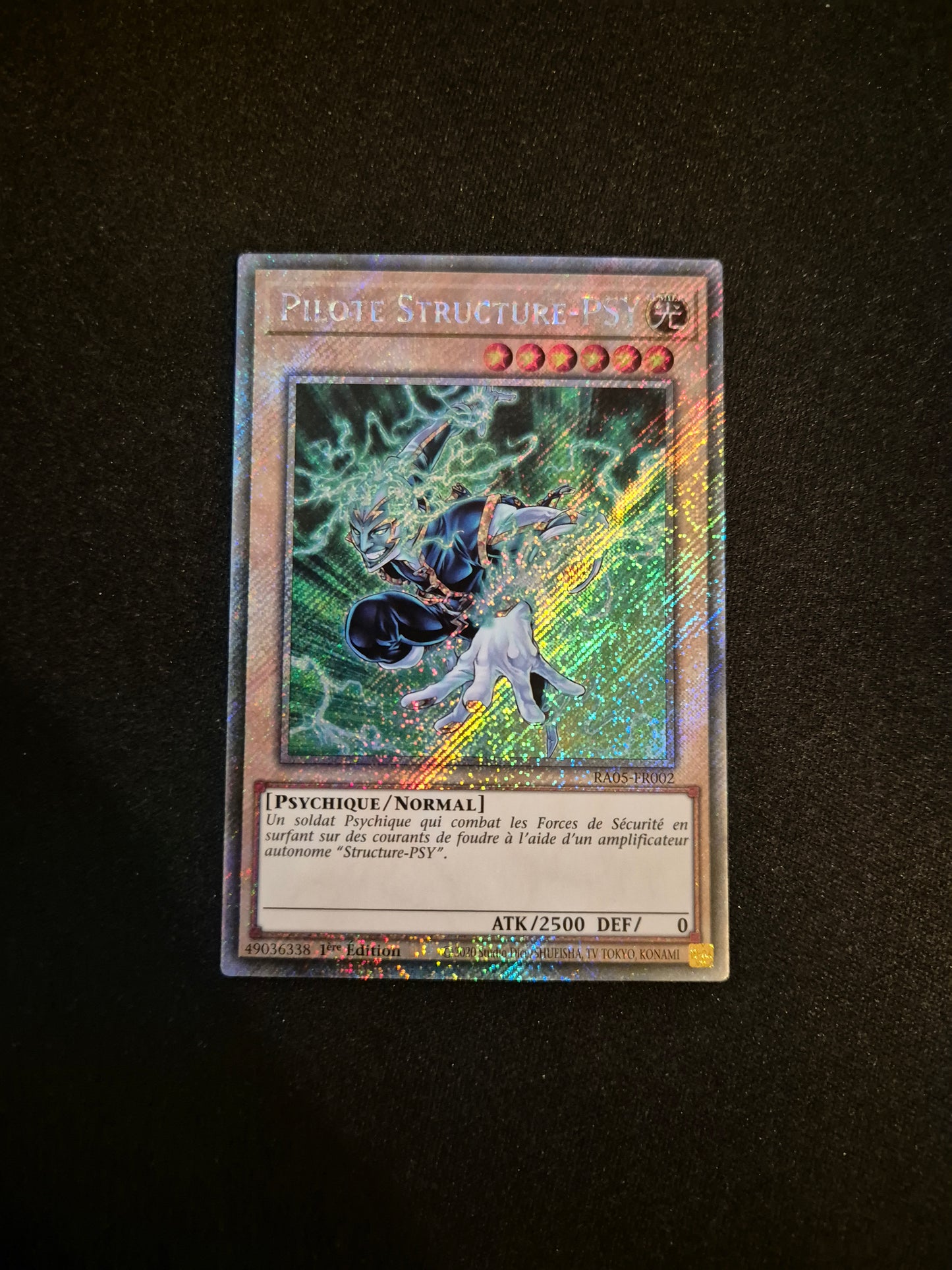 Carte Yu-Gi-Oh! Pilote Structure-Psy Platinum Secret Rare RA05-FR002