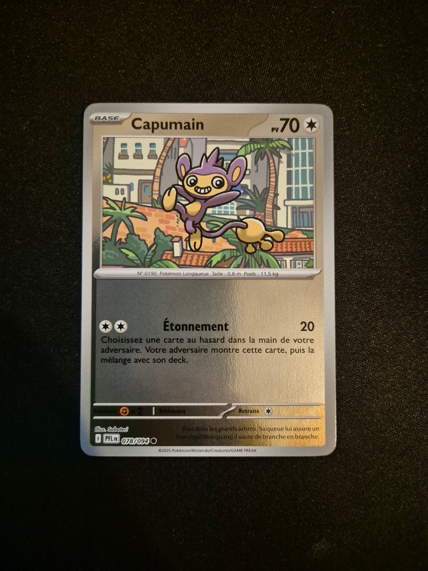 Carte Pokémon Capumain Reverse 078/094 ME02 Flammes Fantasmagoriques