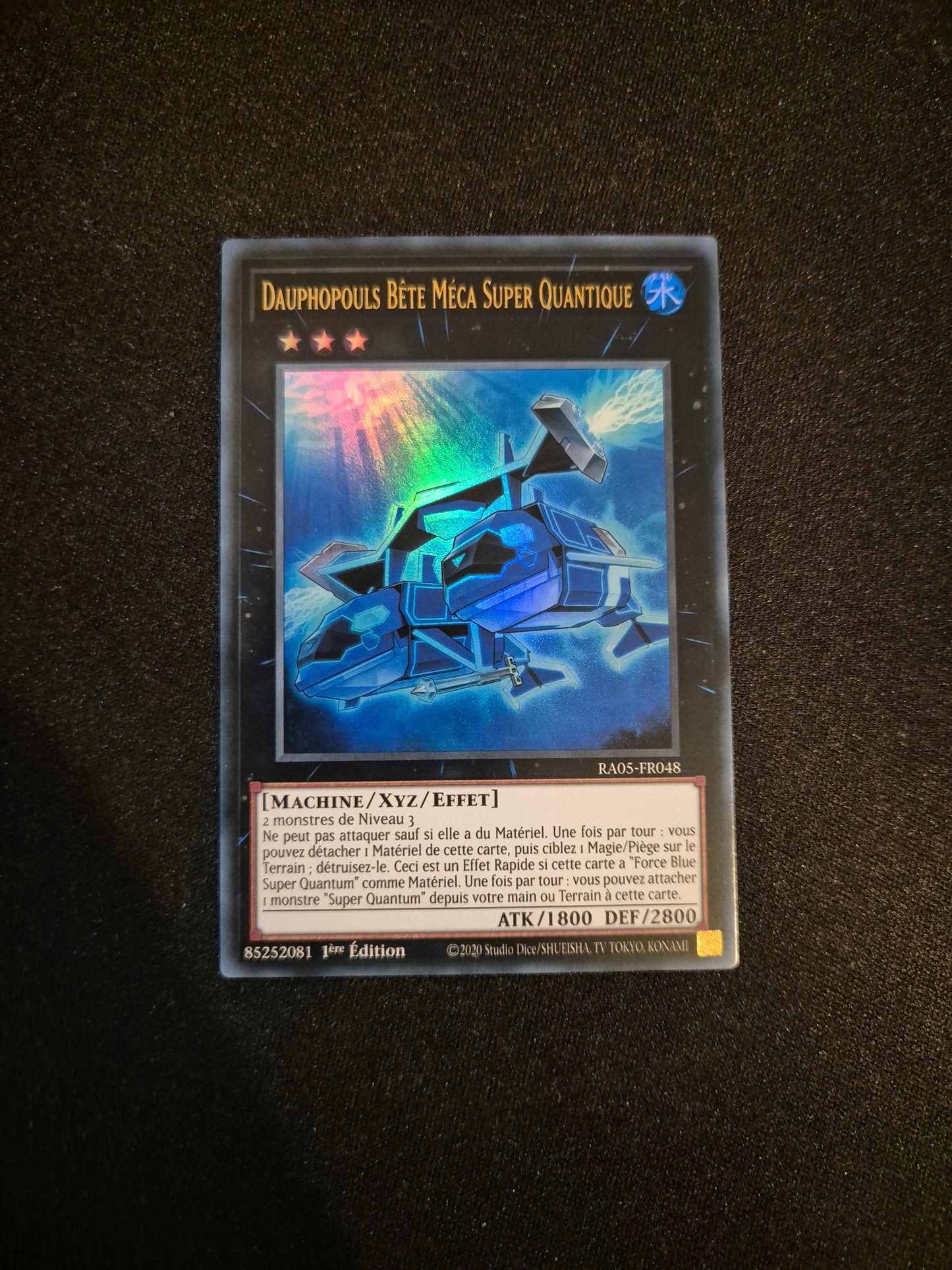 Carte Yu-Gi-Oh! Dauphopouls Bête Méca Super Quantique Ultra Rare RA05-FR048