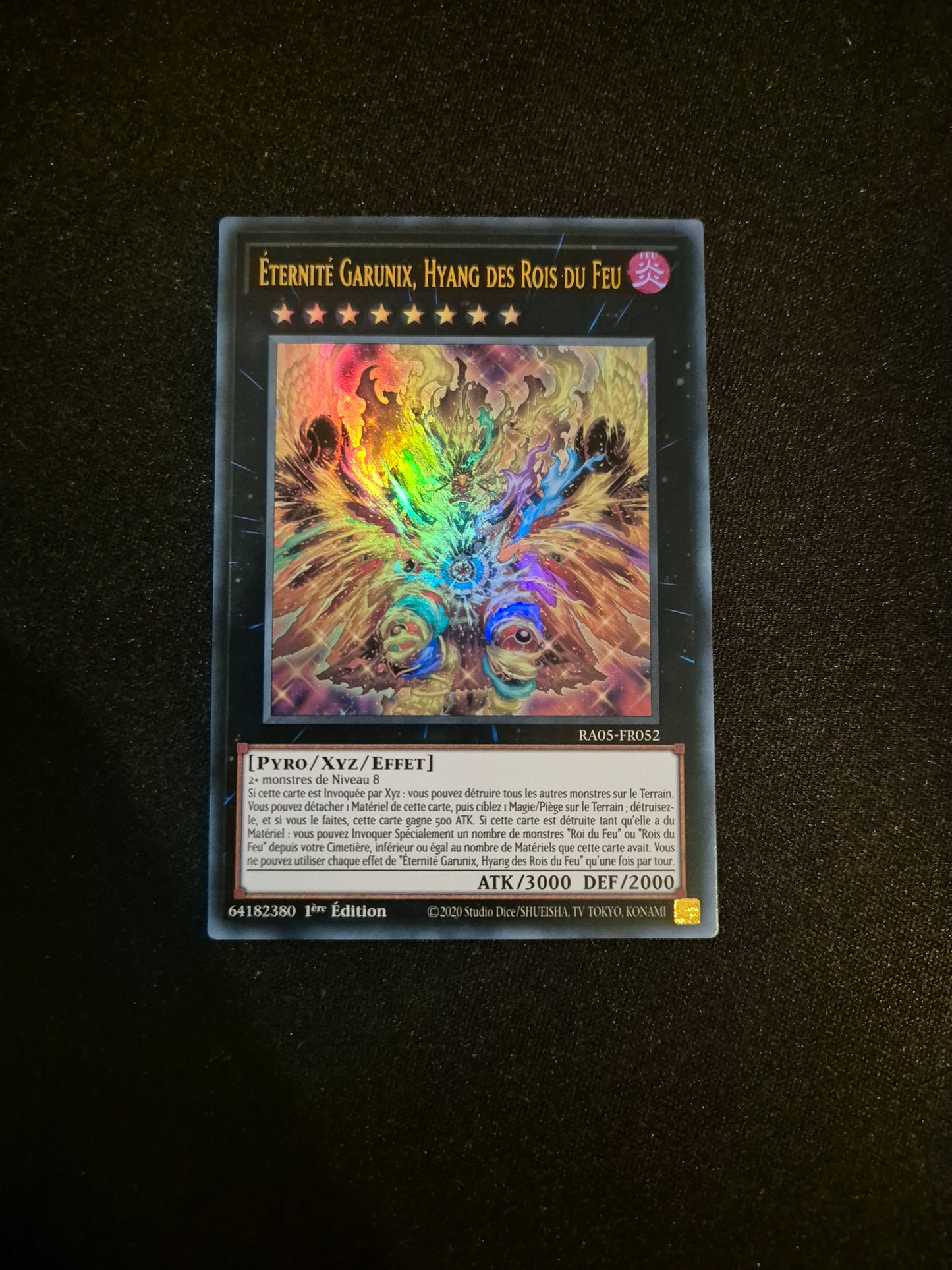 Carte Yu-Gi-Oh! Eternité Garunix Hyang des Rois du Feu Ultra Rare RA05-FR052