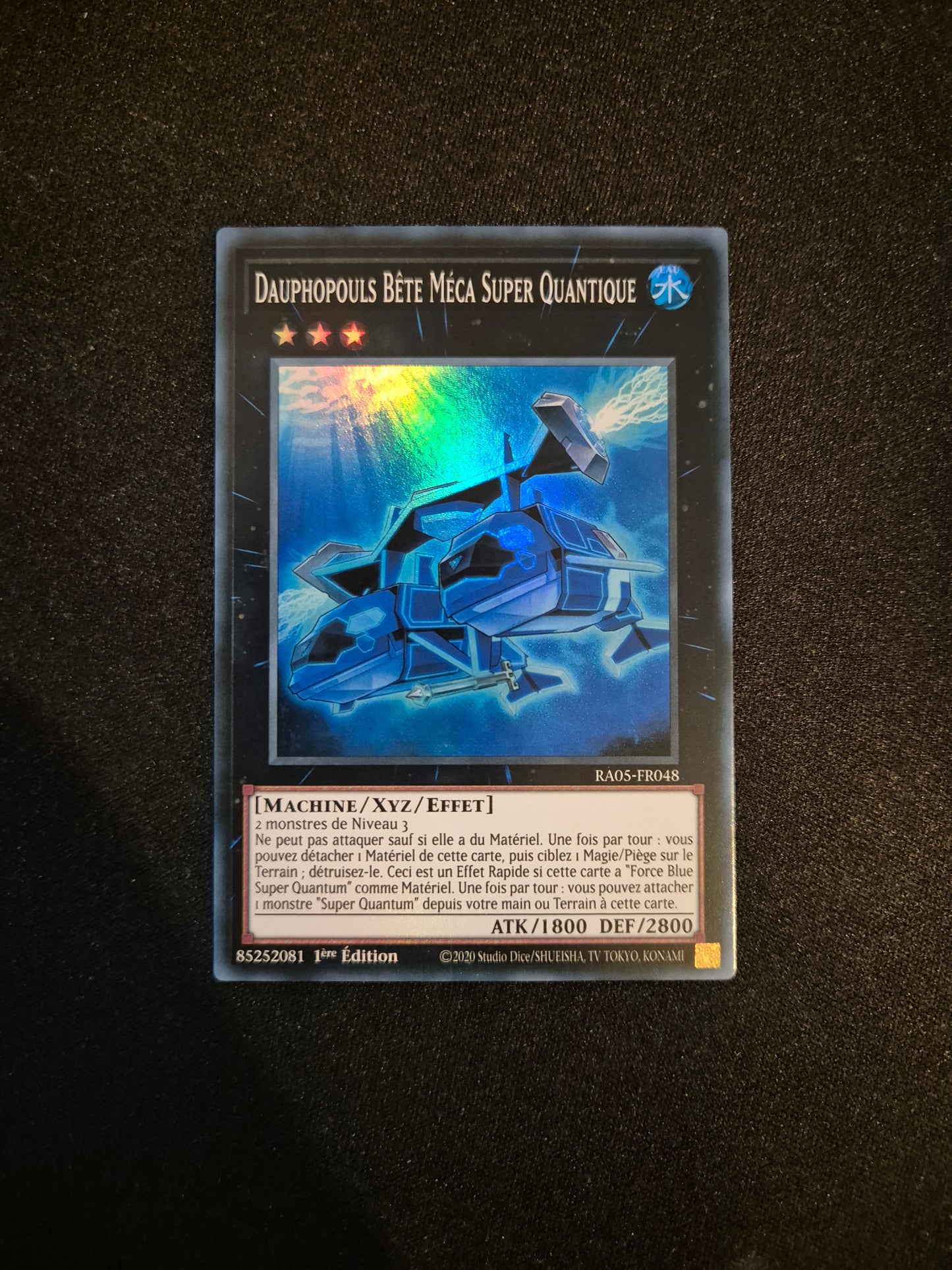 Carte Yu-Gi-Oh! Dauphopouls Bête Méca Super Quantique Super Rare RA05-FR048