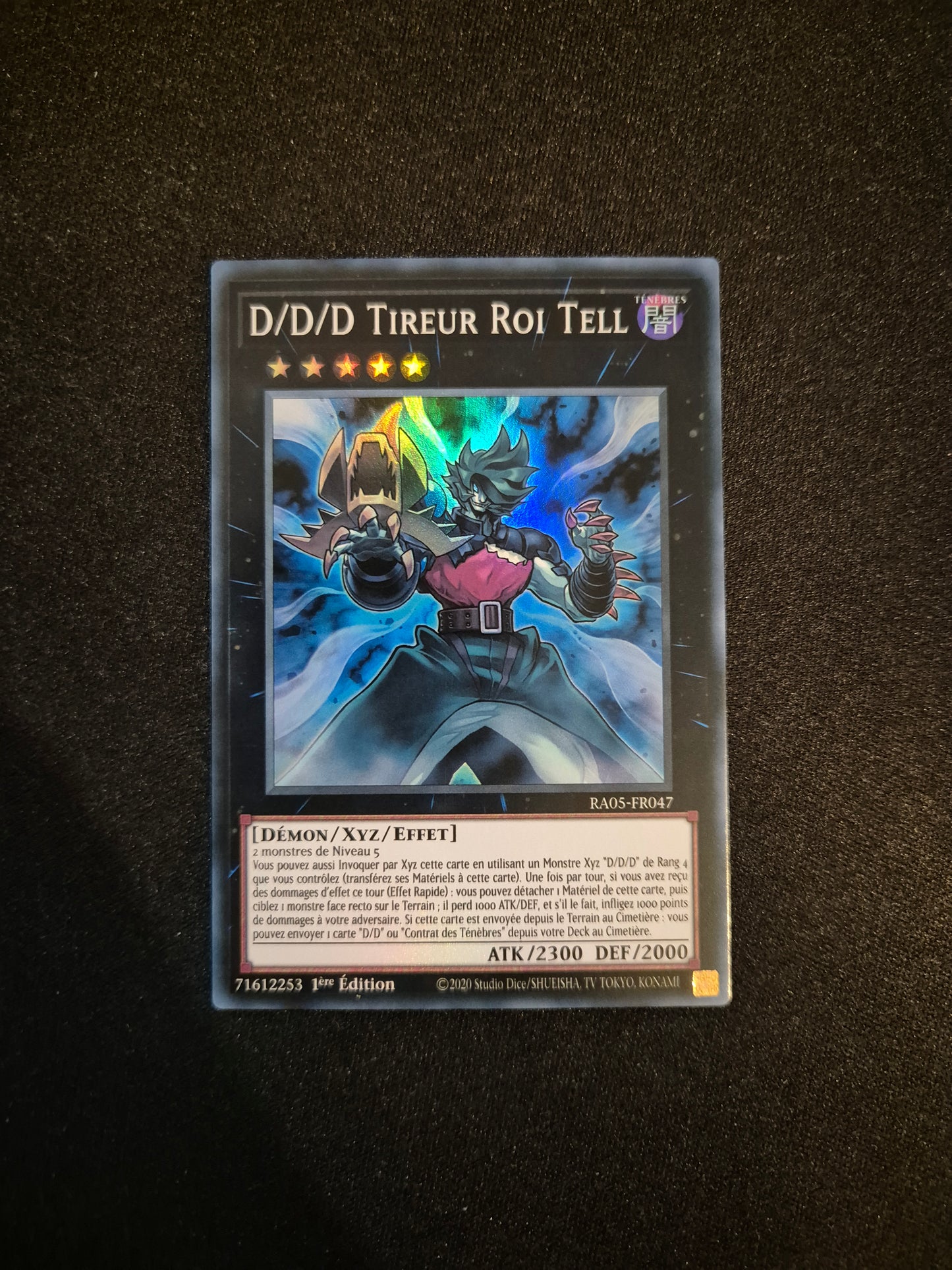 Carte Yu-Gi-Oh! D/D/D Tireur Roi Tell Super Rare RA05-FR047