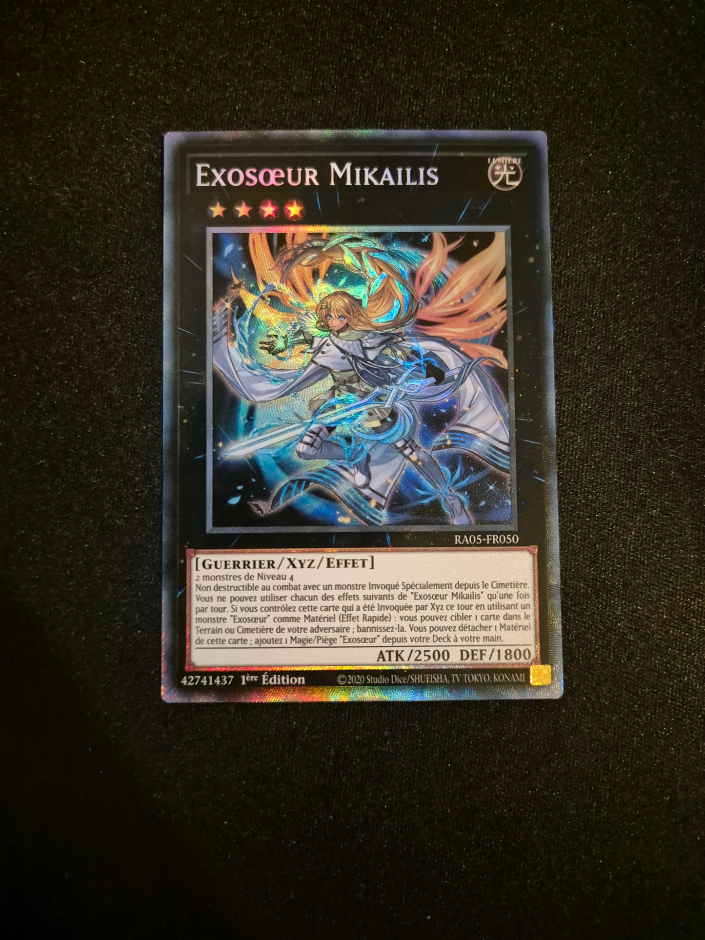Carte Yu-Gi-Oh! Exosoeur Mikailis Collector Rare RA05-FR050