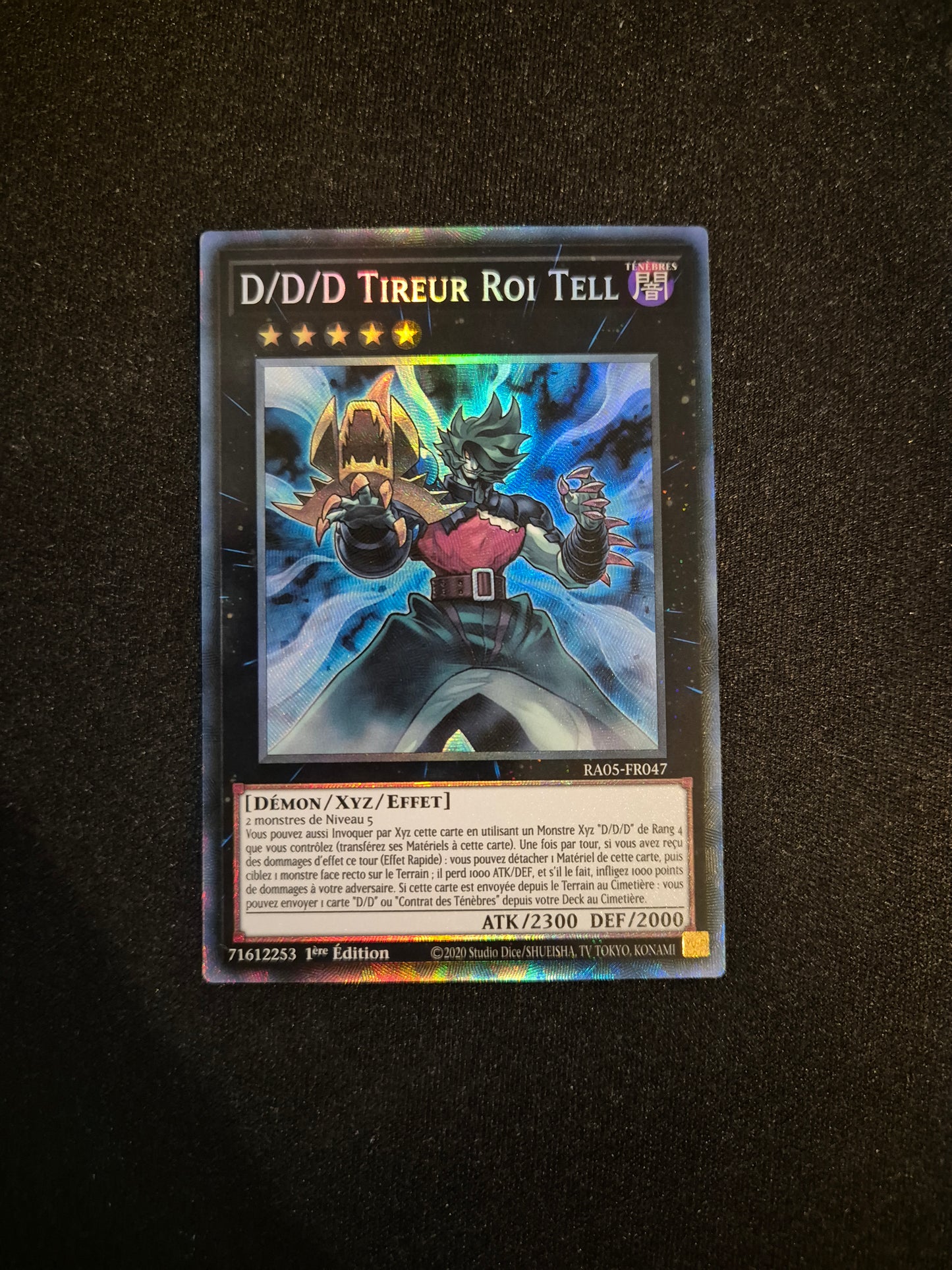 Carte Yu-Gi-Oh! D/D/D Tireur Roi Tell Collector Rare RA05-FR047
