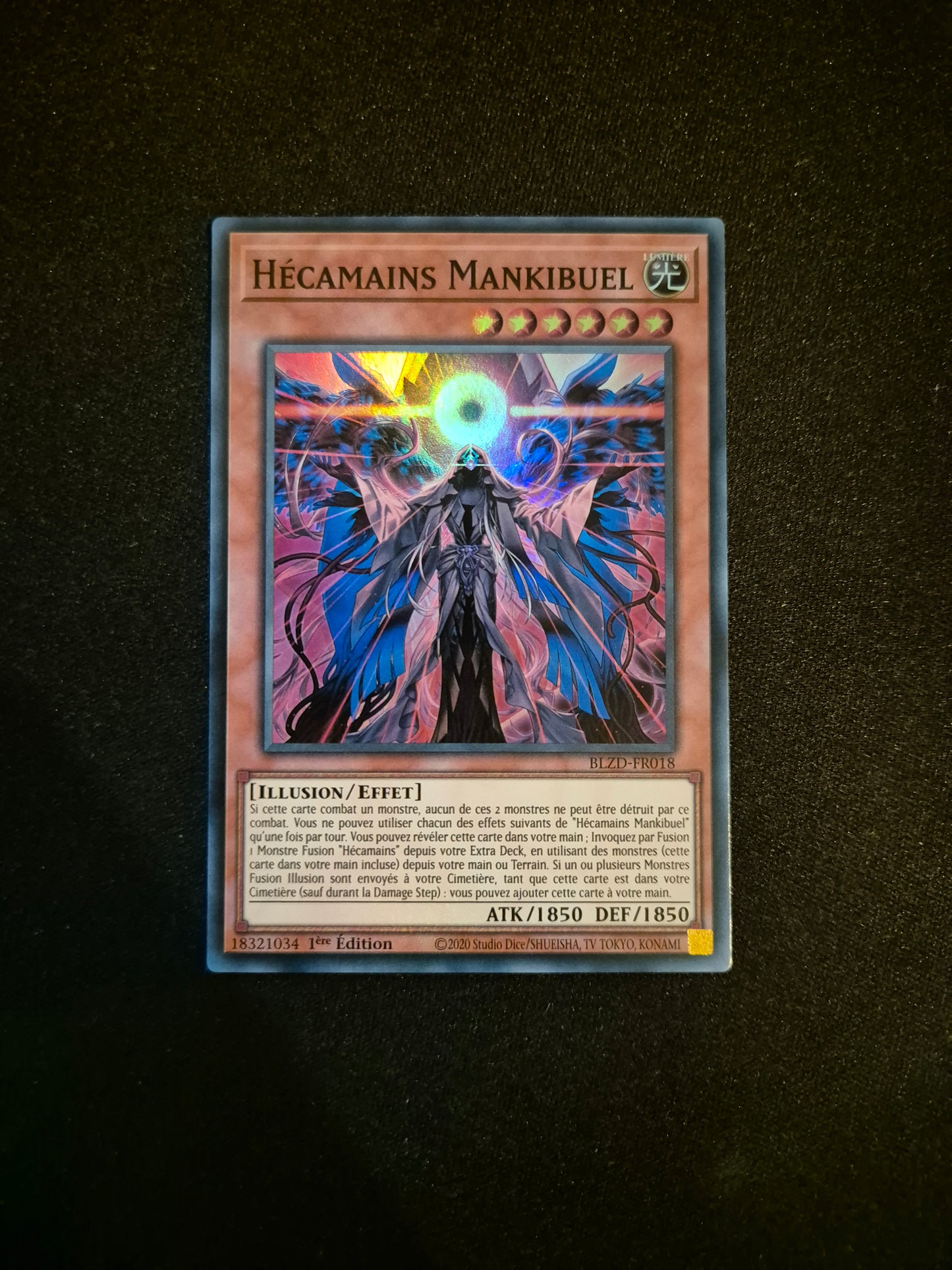 Carte Yu-Gi-Oh! Hécamains Mankibuel Super Rare BLZD-FR018