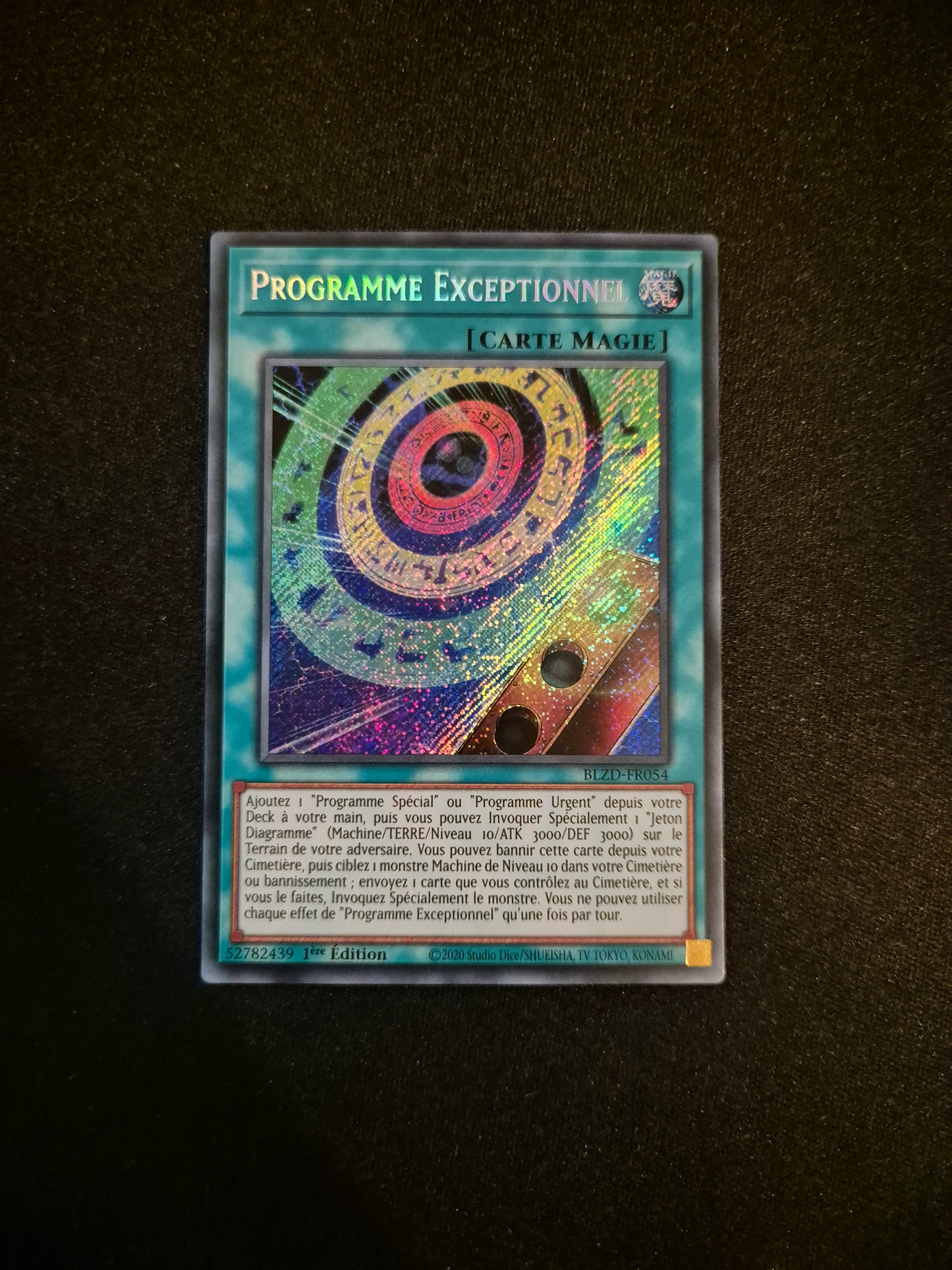 Carte Yu-Gi-Oh! Programme Exceptionnel Secret Rare BLZD-FR054