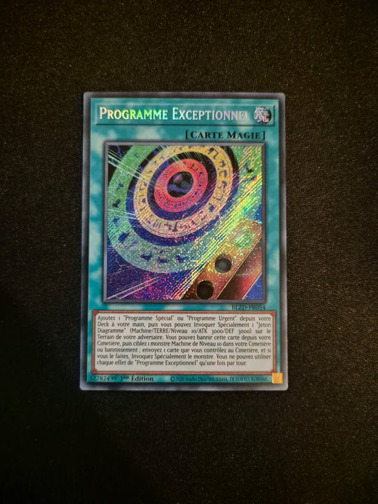Carte Yu-Gi-Oh! Programme Exceptionnel Secret Rare BLZD-FR054