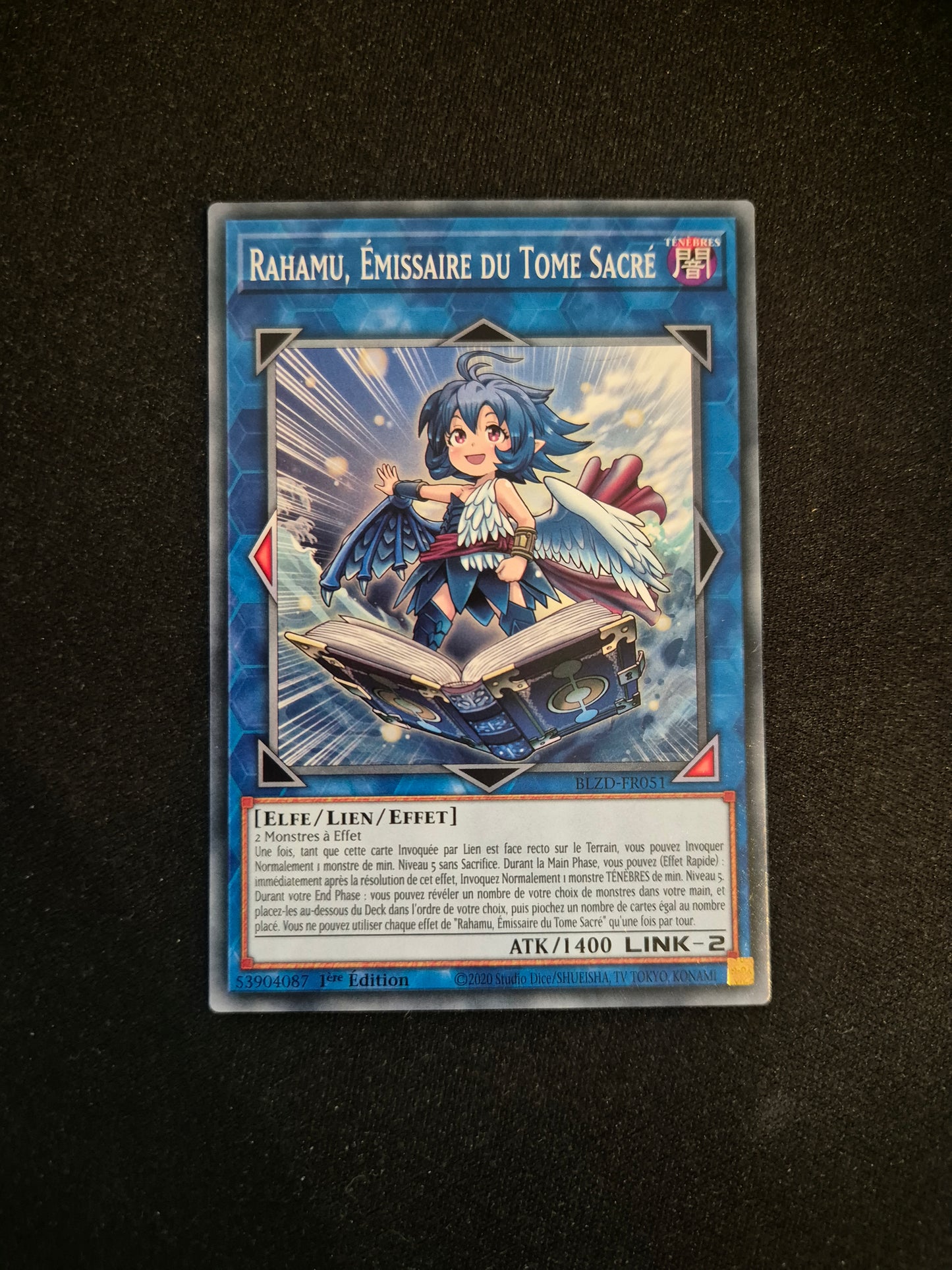 Carte Yu-Gi-Oh! Rahamu Emissaire du Tome Sacré BLZD-FR051