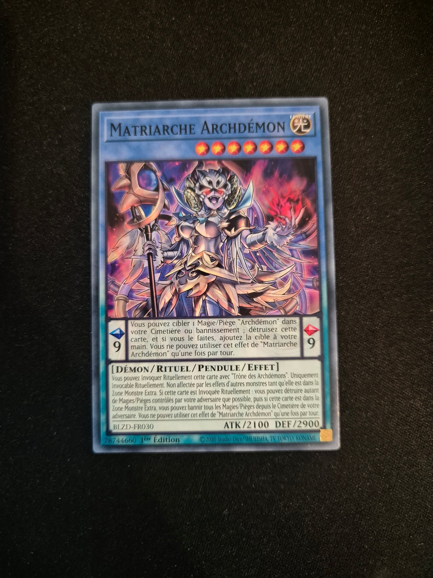 Carte Yu-Gi-Oh! Matriarche Archedémon BLZD-FR030