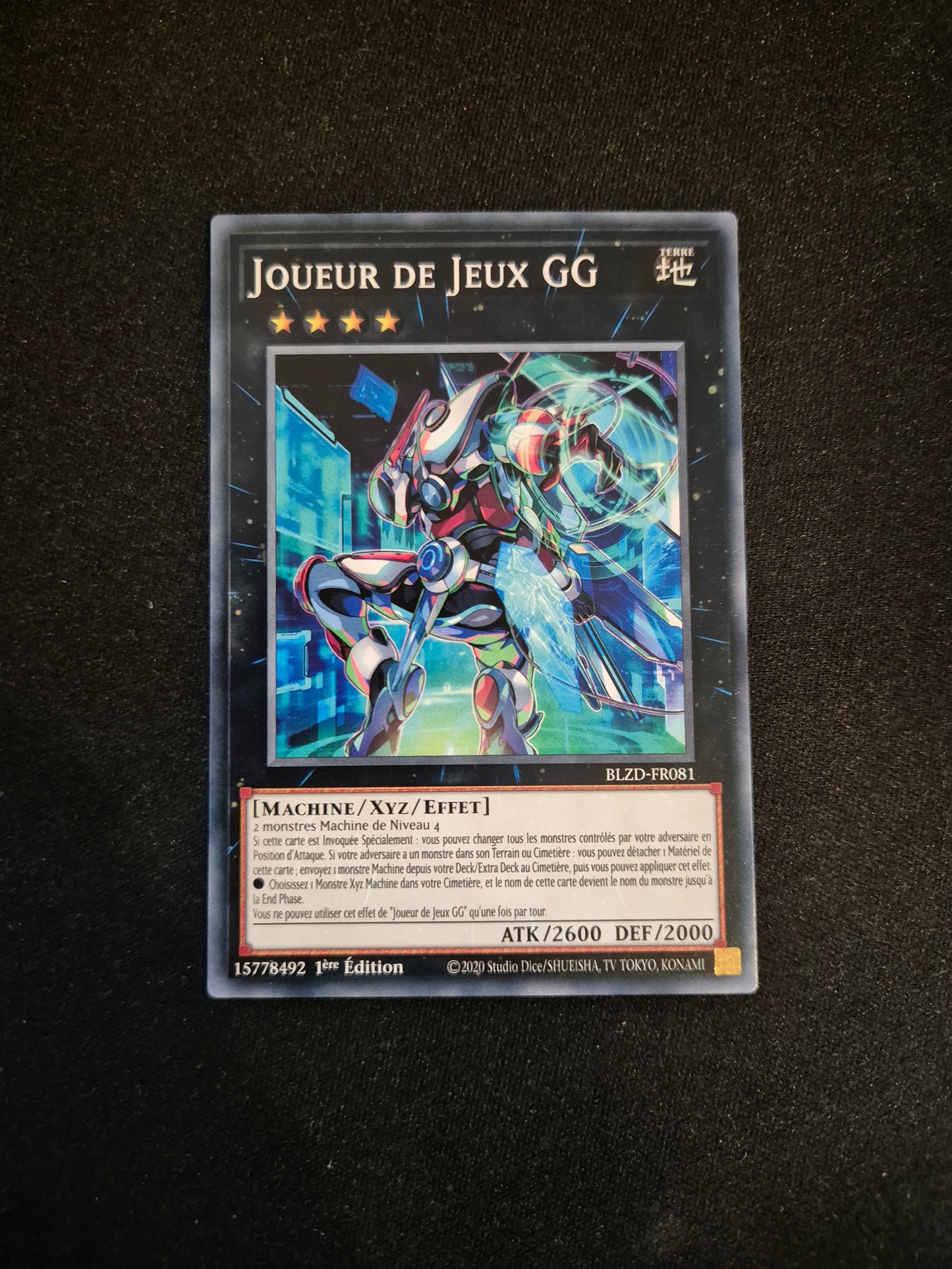 Carte Yu-Gi-Oh! Joueur de Jeux GG BLZD-FR081