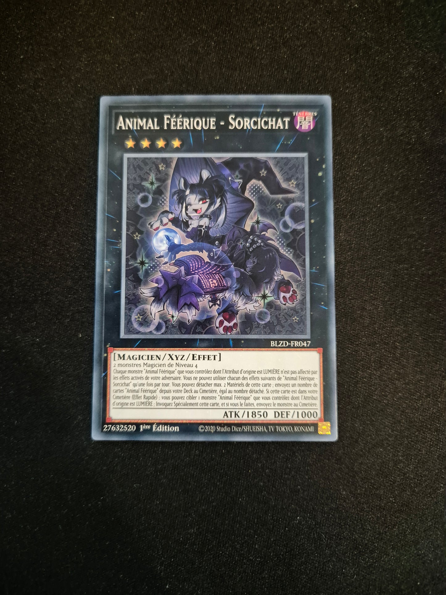 Carte Yu-Gi-Oh! Animal Féérique Sorcichat BLZD-FR047