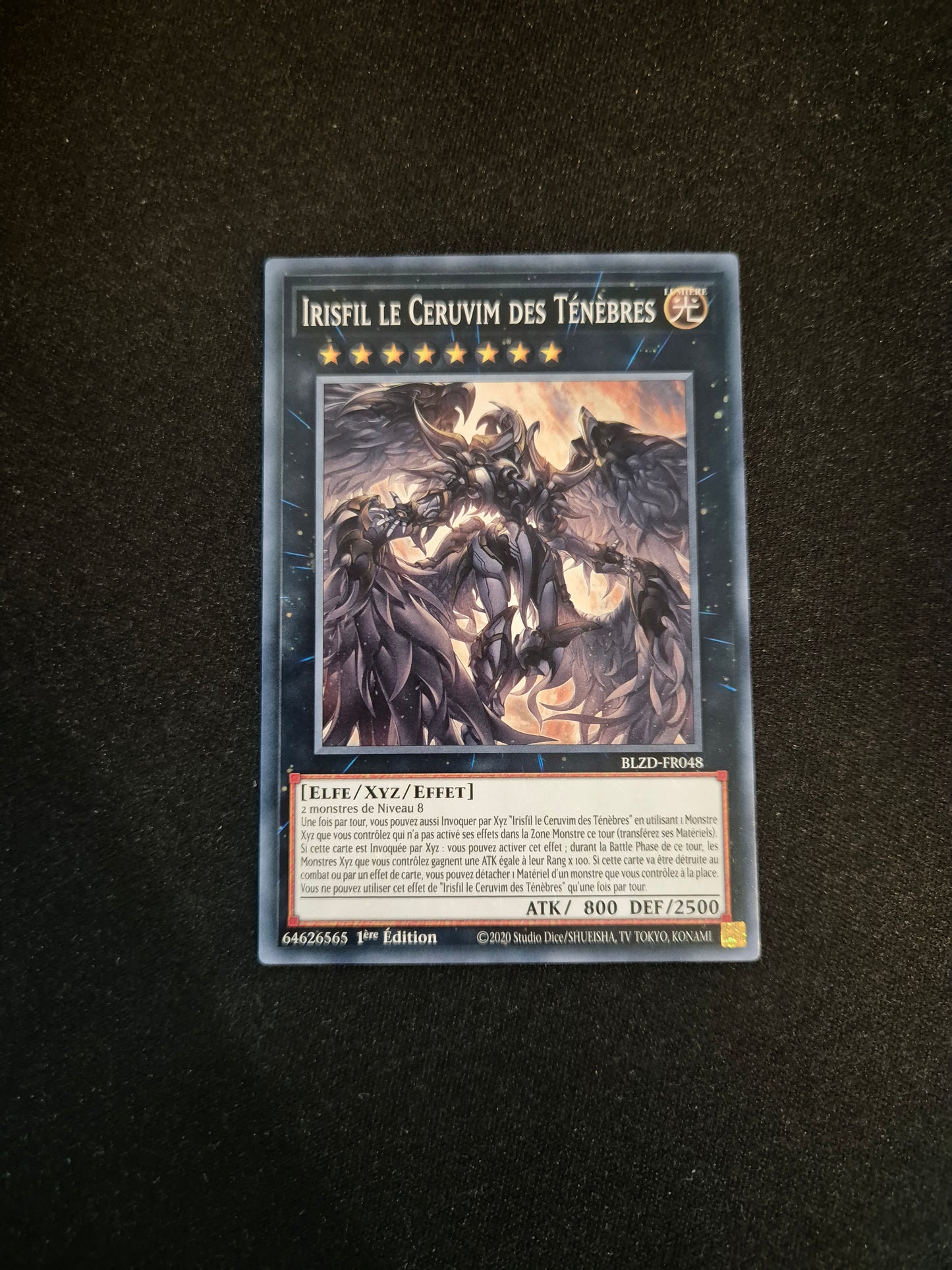 Carte Yu-Gi-Oh! Irisfil le Ceruvium des Ténèbres BLZD-FR048