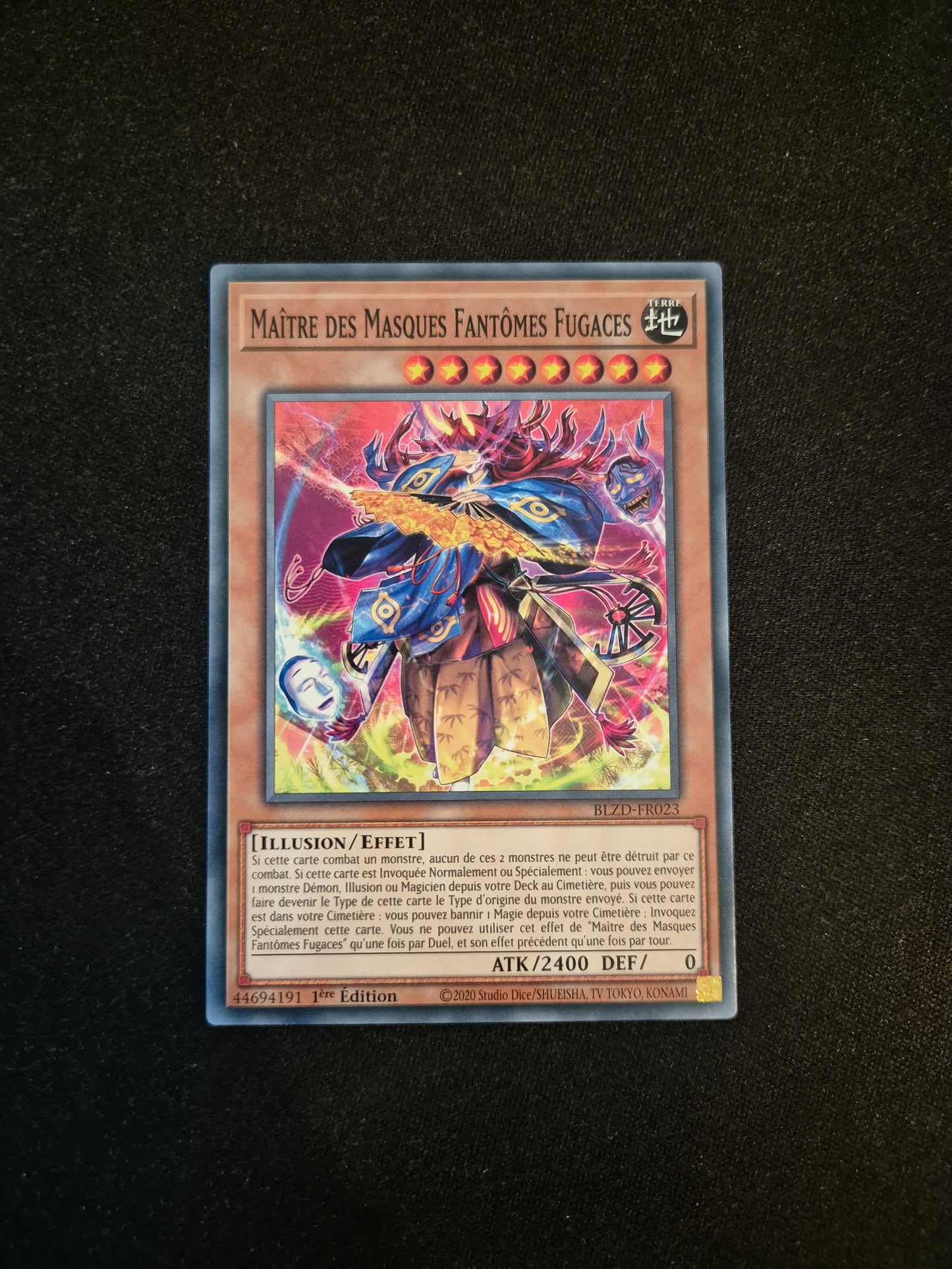 Carte Yu-Gi-Oh! Maitre des Masques Fantômes Fugaces BLZD-FR023