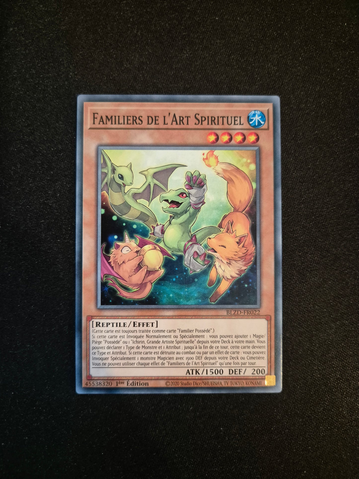 Carte Yu-Gi-Oh! Familiers de l'Art Spirituel BLZD-FR022