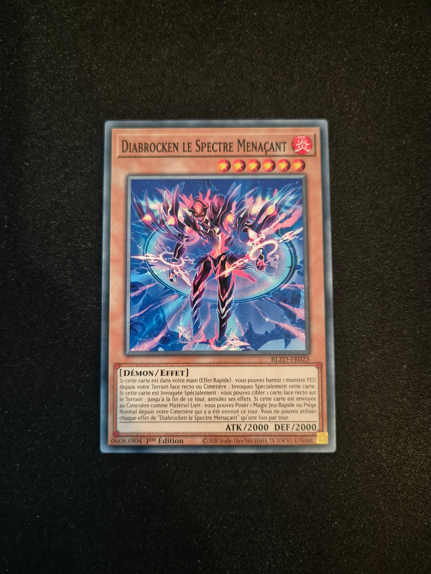 Carte Yu-Gi-Oh! Diabrocken le Spectre Menaçant BLZD-FR025