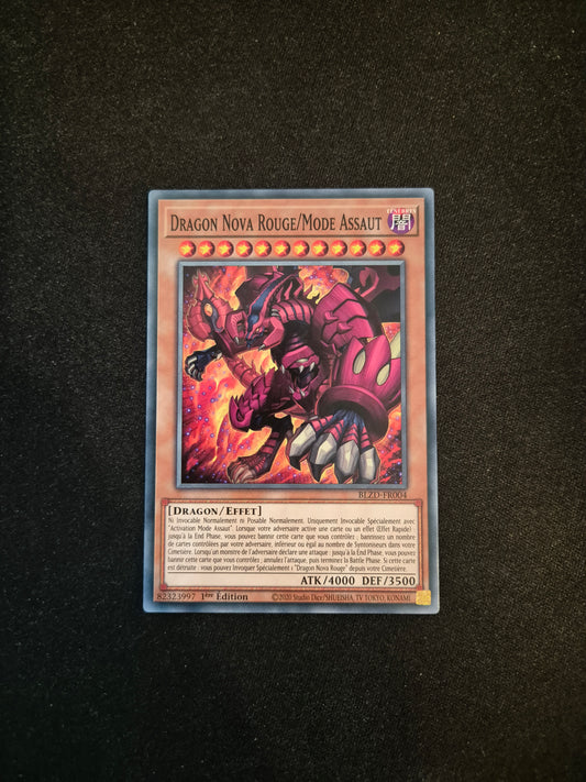 Carte Yu-Gi-Oh! Dragon Nova Rouge/Mode Assaut BLZD-FR004