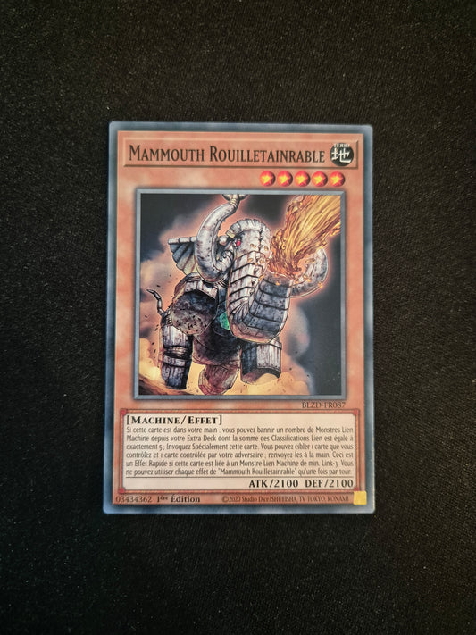 Carte Yu-Gi-Oh! Mammouth Rouilletainrable BLZD-FR087