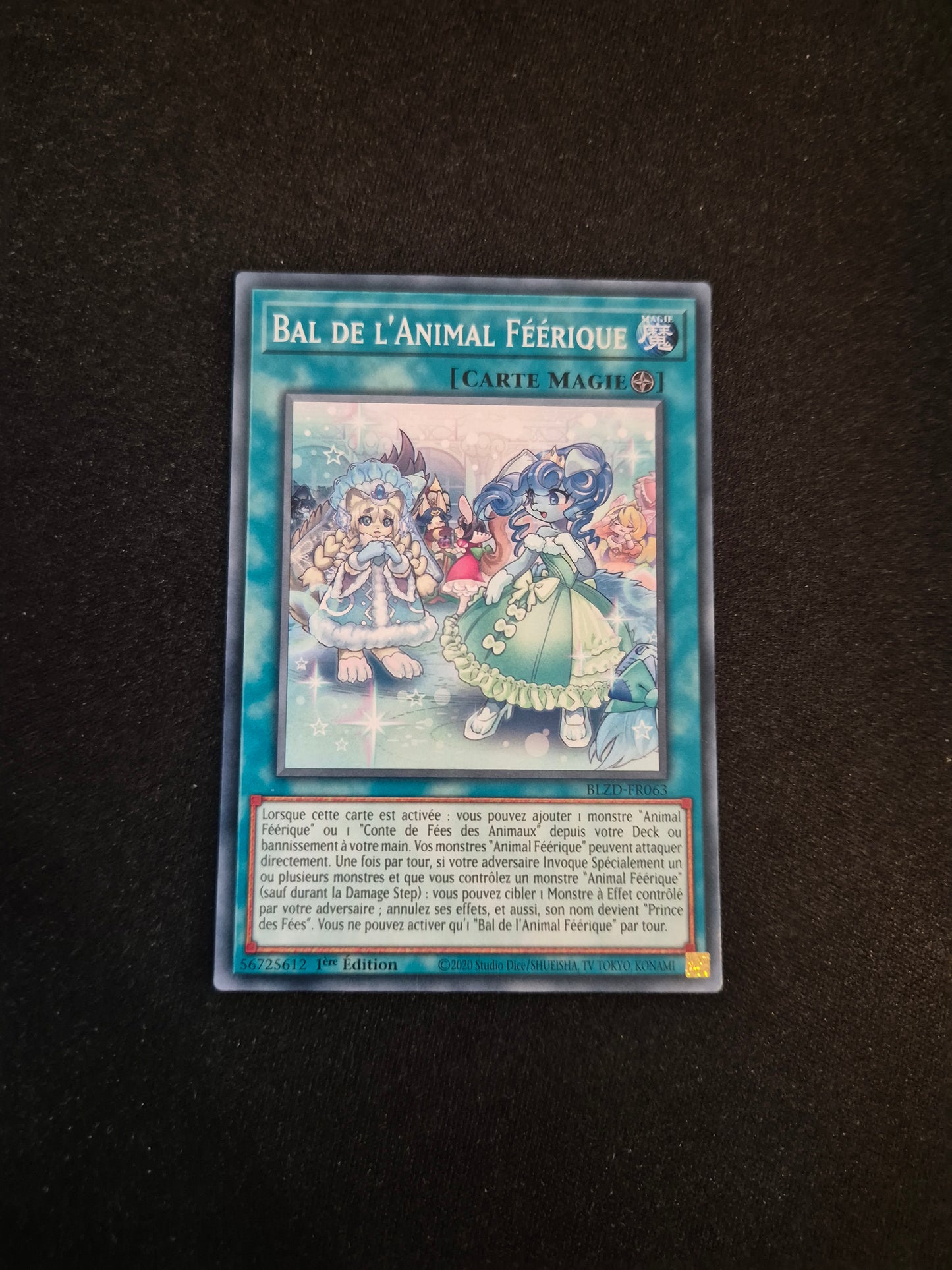 Carte Yu-Gi-Oh! Bal de l'Animal Féérique BLZD-FR063