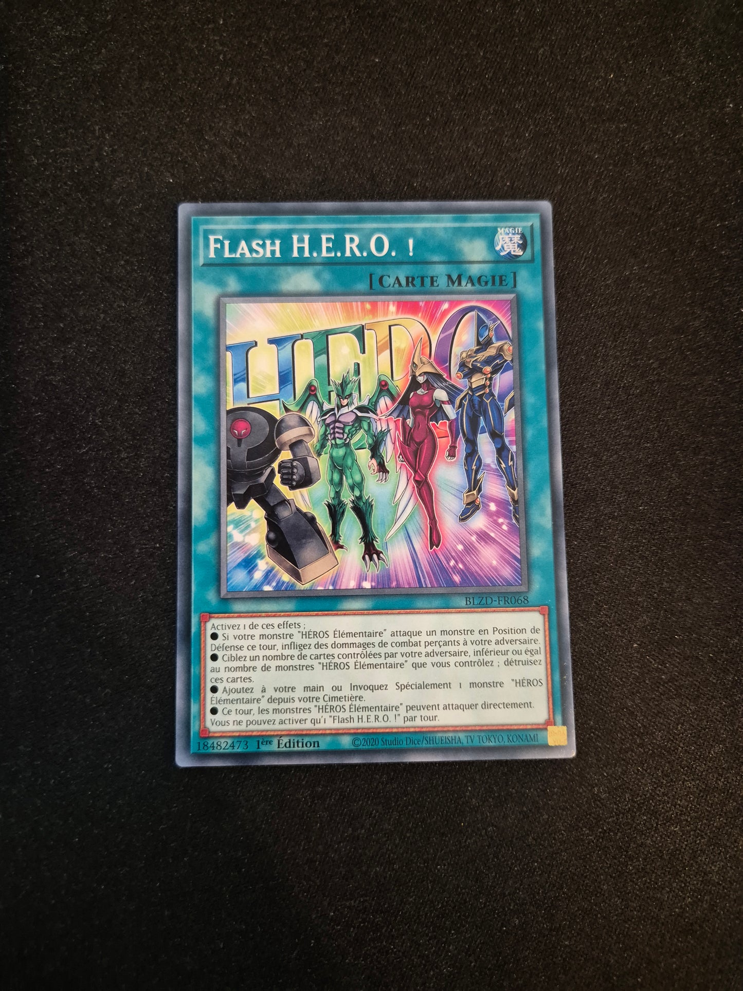 Carte Yu-Gi-Oh! Flash H.E.R.O. BLZD-FR068