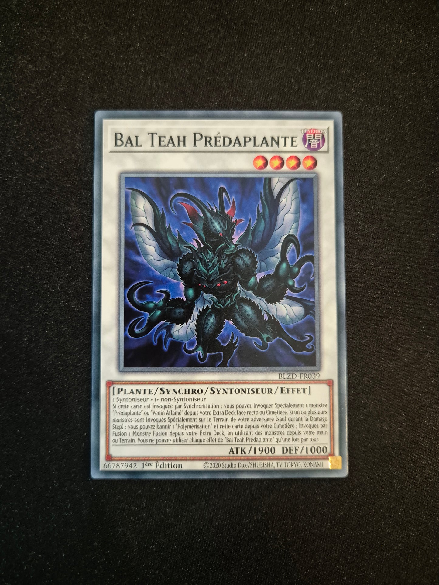 Carte Yu-Gi-Oh! Bal Teah Prédaplante BLZD-FR039