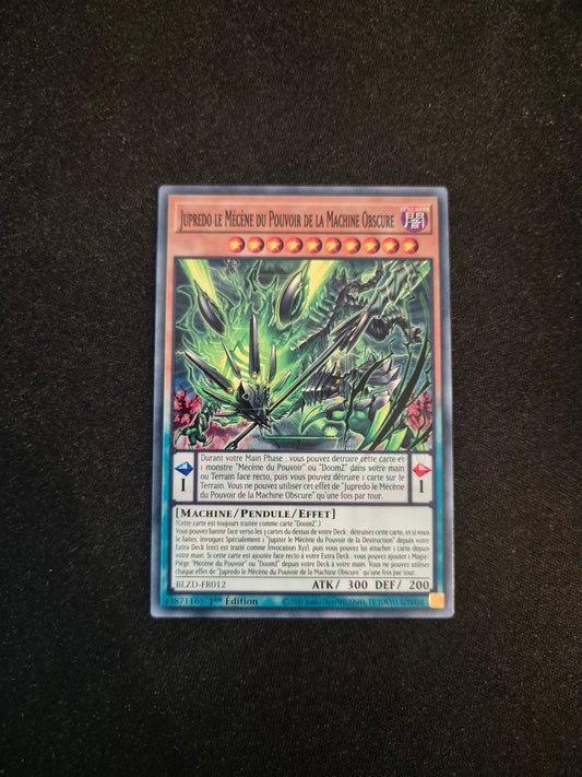 Carte Yu-Gi-Oh! Jupredo le Mécène du Pouvoir de la Machine Obscure BLZD-FR012