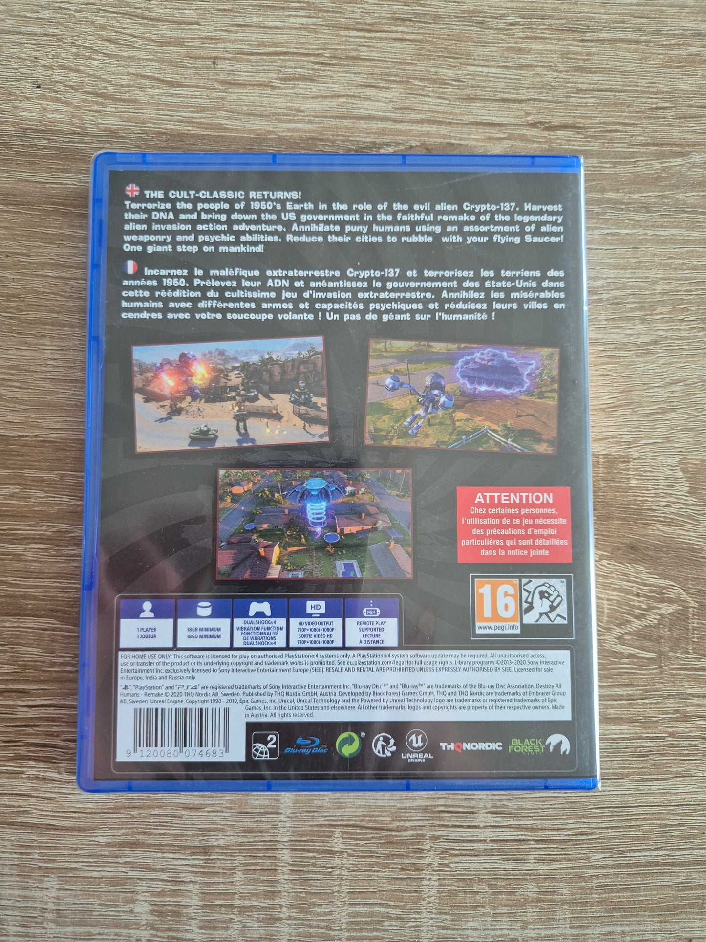Destroy All Humans! Playstation 4  PS4