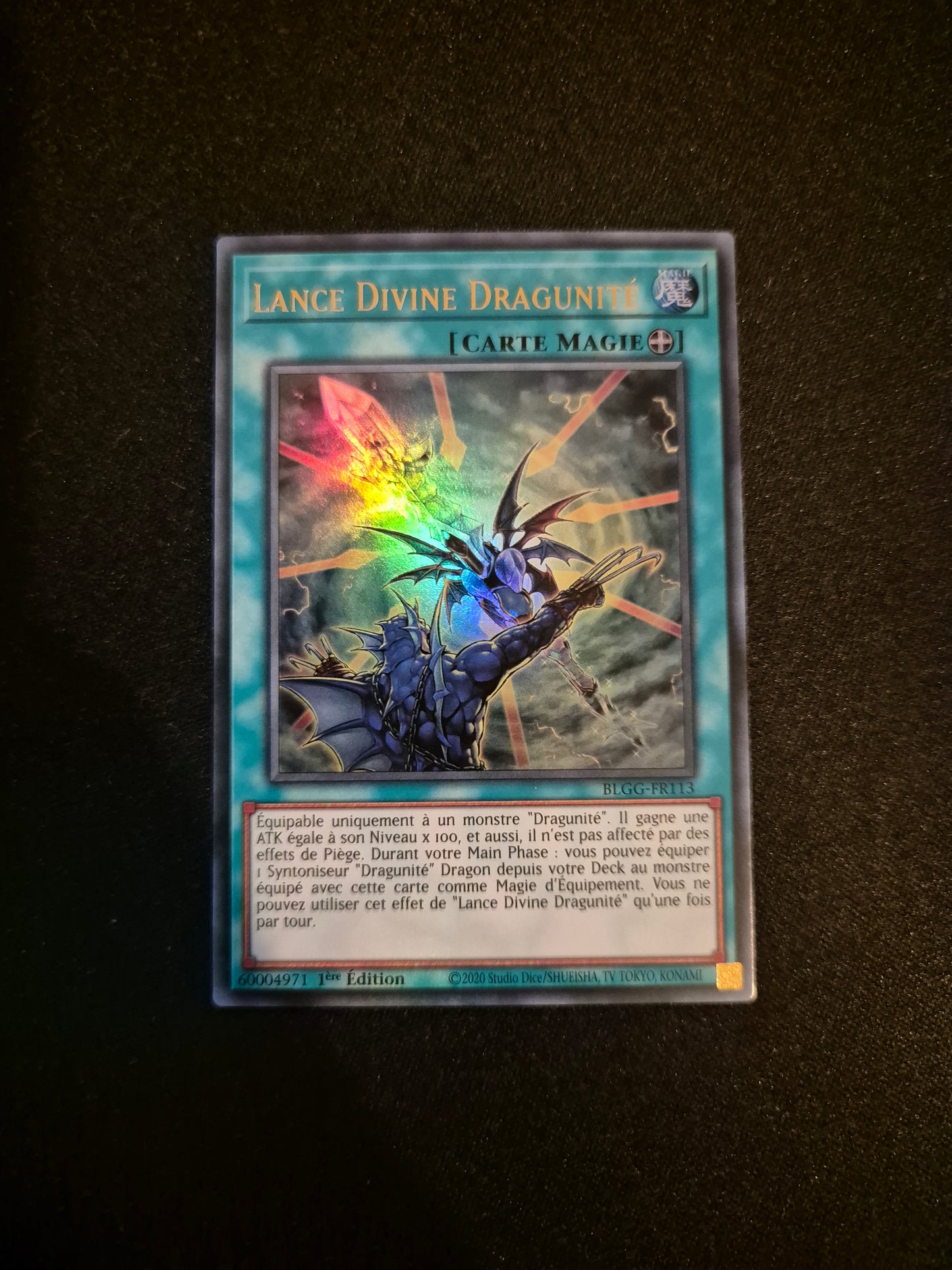 Carte Yu-Gi-Oh! Lance Divine Dragunité Ultra Rare BLGG-FR113