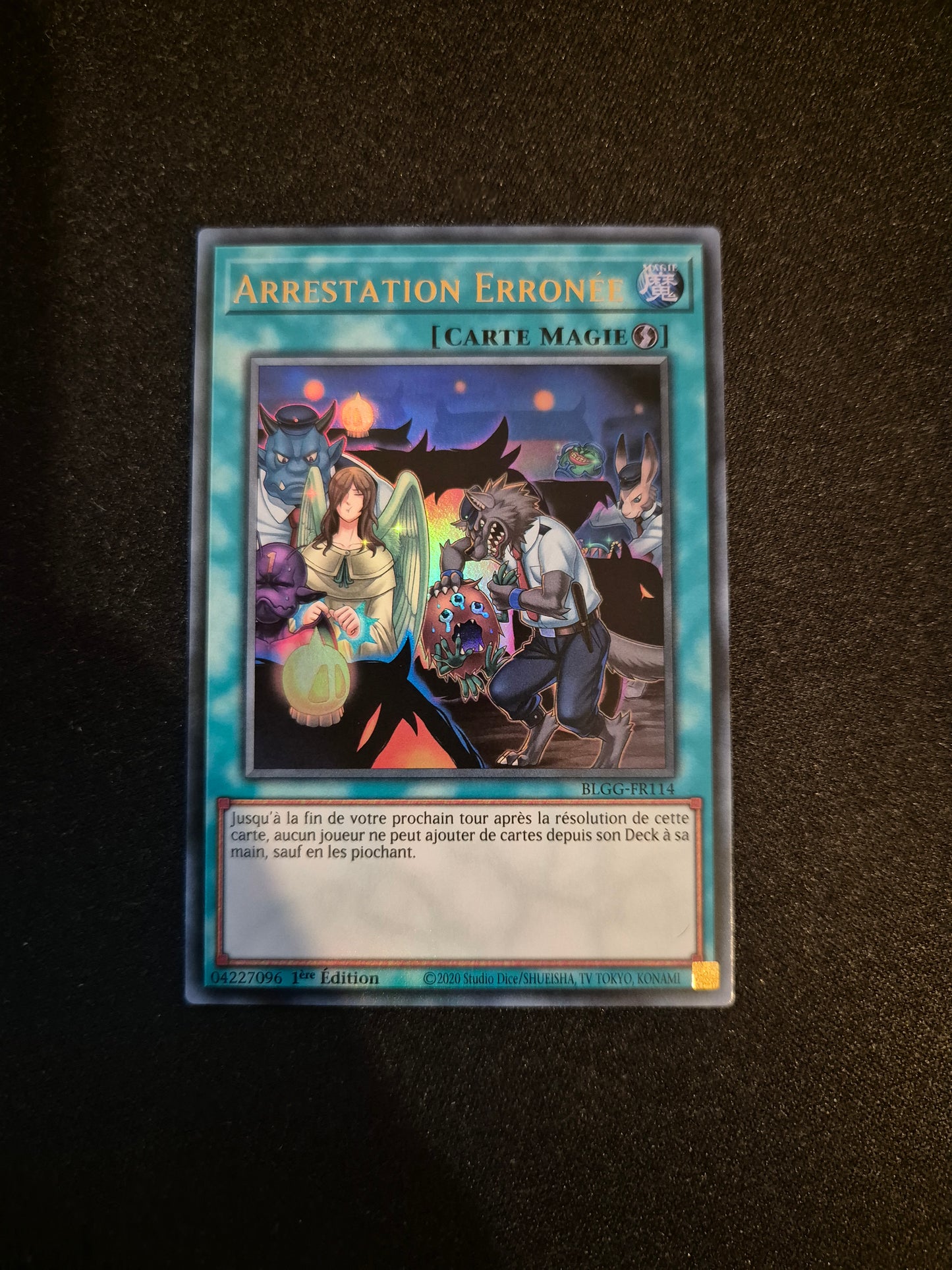 Carte Yu-Gi-Oh! Arrestation Erronée Ultra Rare BLGG-FR114