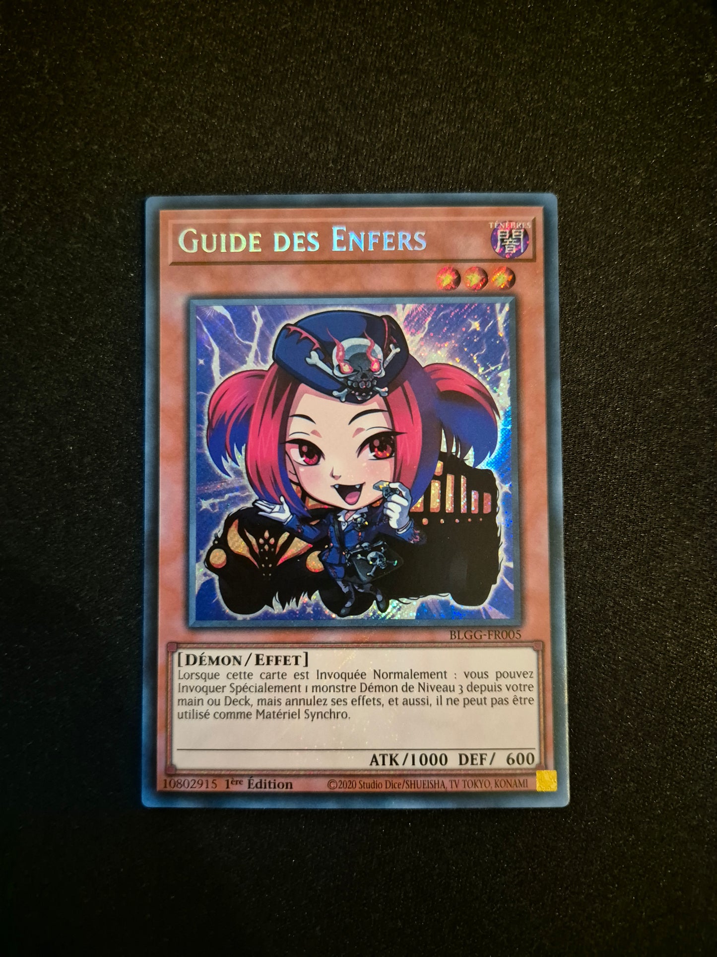 Carte Yu-Gi-Oh! Guide des Enfers Secret Rare BLGG-FR005