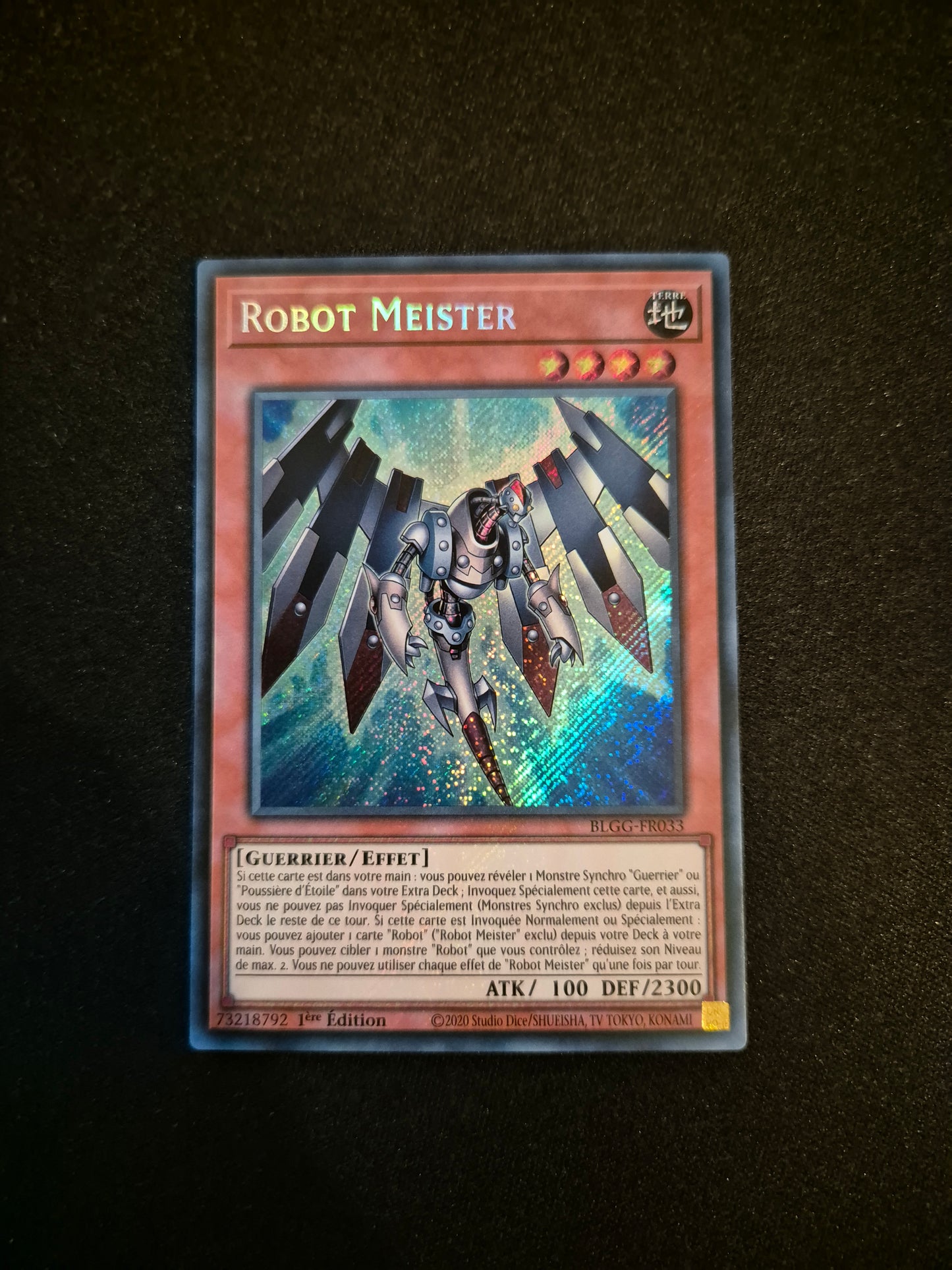 Carte Yu-Gi-Oh! Robot Meister Secret Rare BLGG-FR033