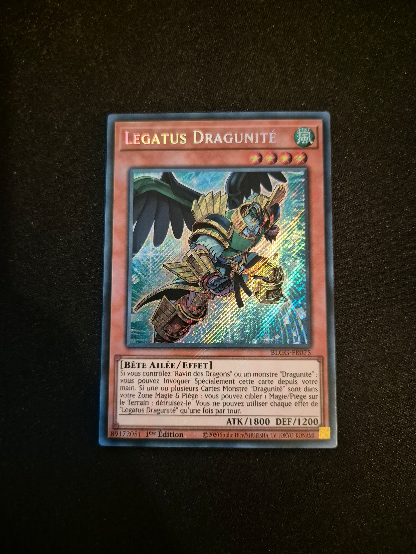 Carte Yu-Gi-Oh! Legatus Dragunité Secret Rare BLGG-FR075