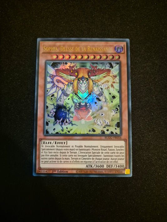 Carte Yu-Gi-Oh! Sophia Déesse de la Renaissance Ultra Rare BLGG-FR056