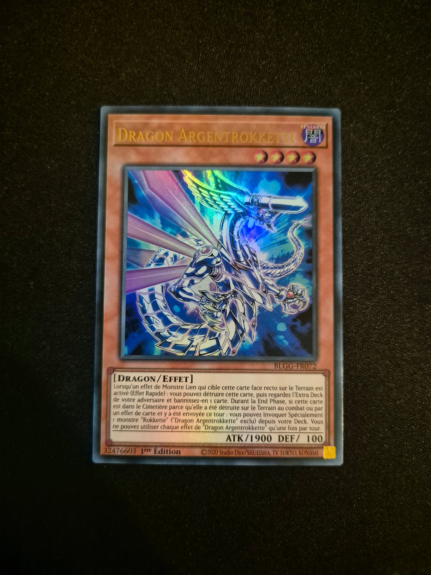 Carte Yu-Gi-Oh! Dragon Argentrokkette Ultra Rare BLGG-FR072