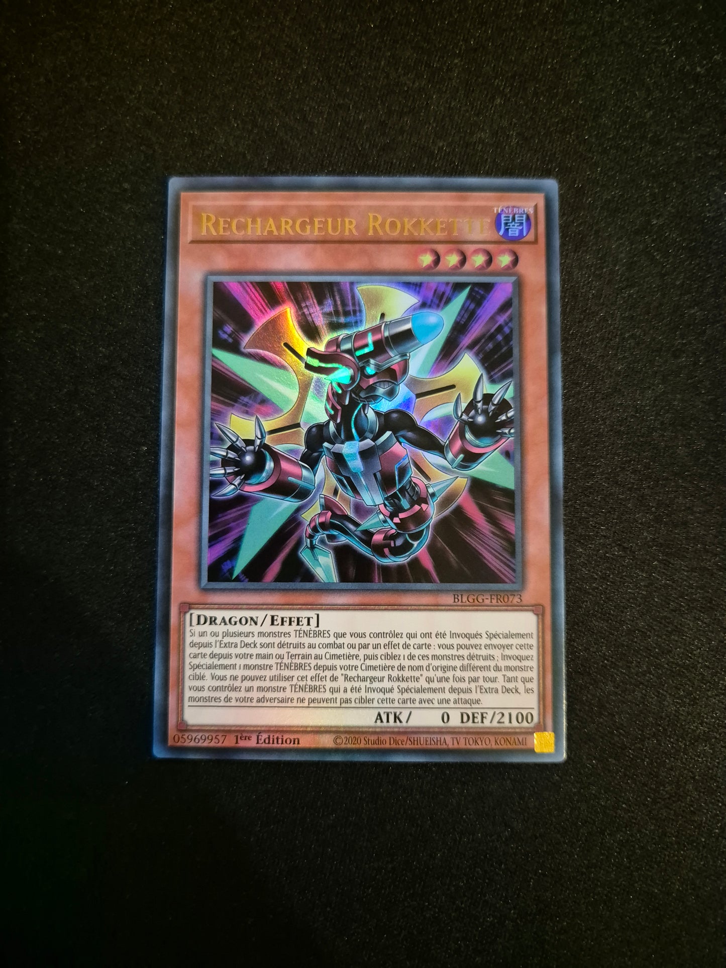 Carte Yu-Gi-Oh! Rechargeur Rokkette Ultra Rare BLGG-FR073