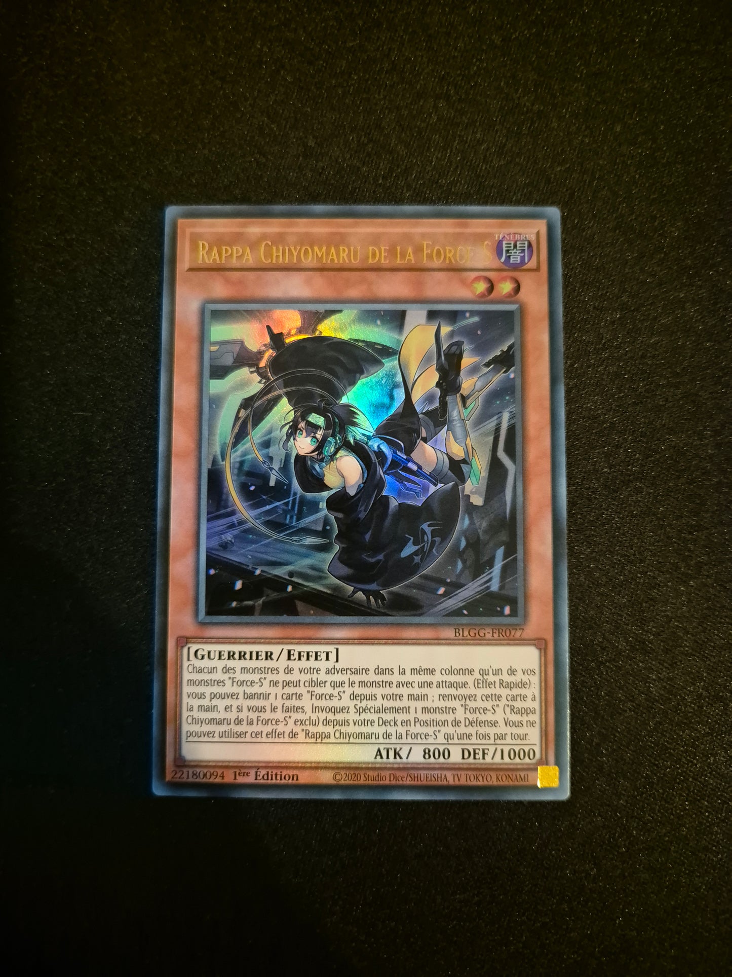 Carte Yu-Gi-Oh! Rappa Chiyomaru de la Force-S Ultra Rare BLGG-FR077