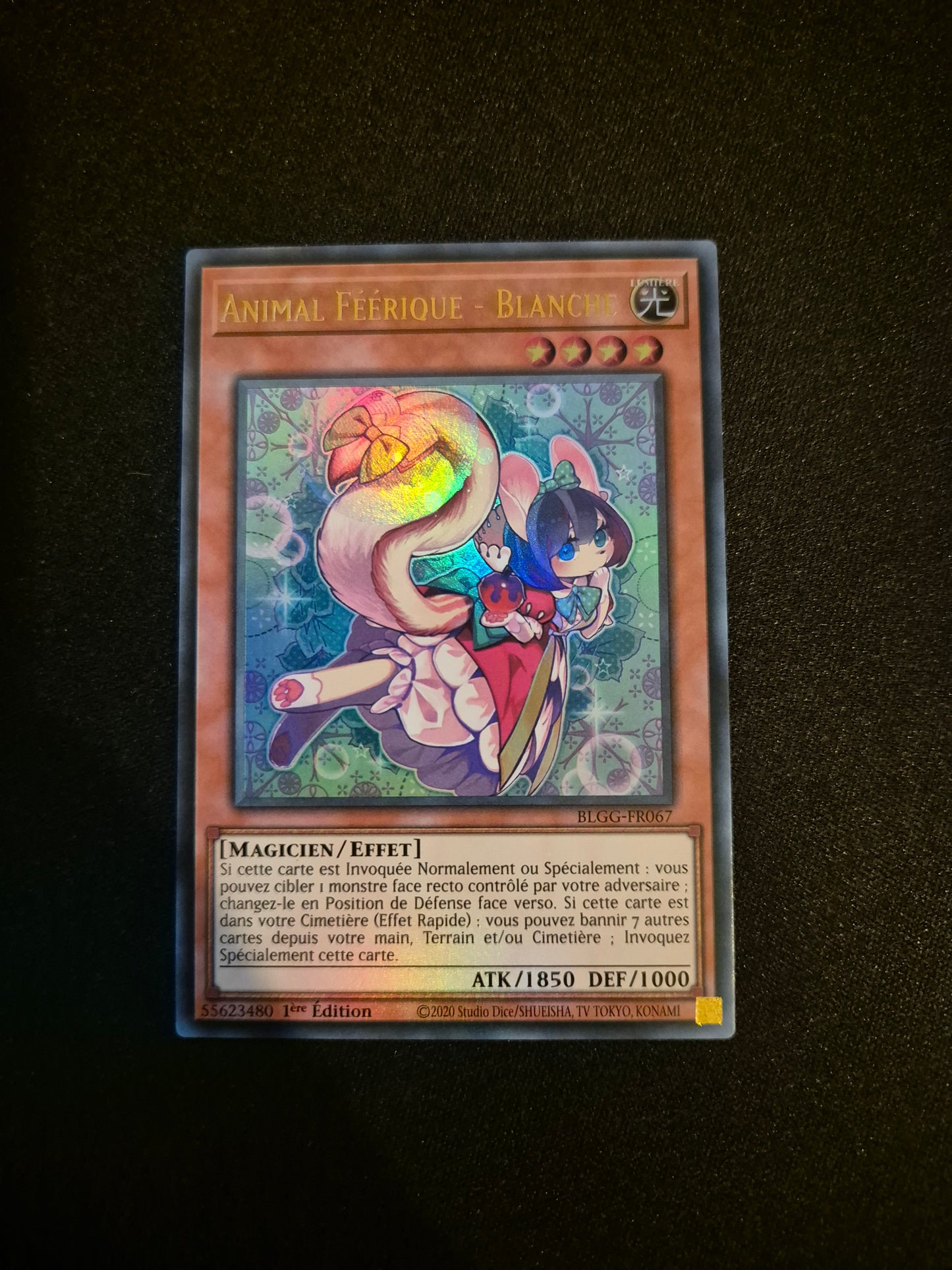 Carte Yu-Gi-Oh! Animal Féérique Blanche Ultra Rare BLGG-FR067