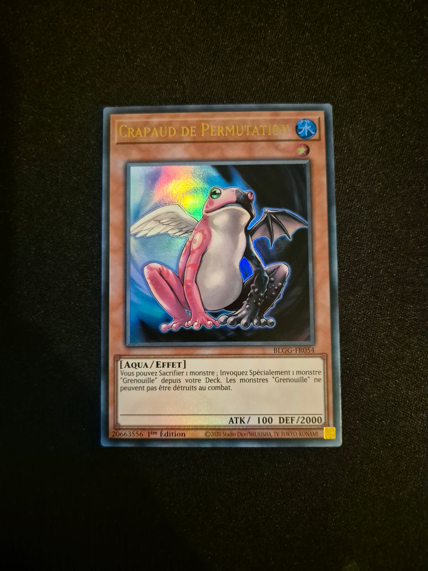Carte Yu-Gi-Oh! Crapaud de Premutation Ultra Rare BLGG-FR054