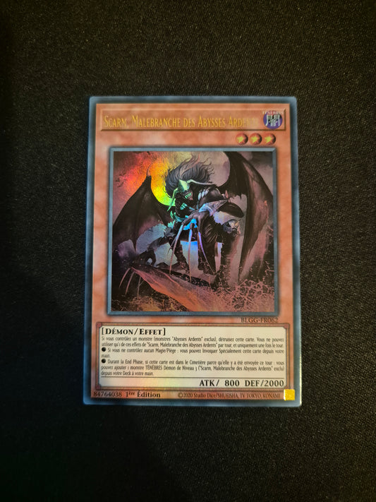 Carte Yu-Gi-Oh! Scarm Malebranche des Abysses Ardents Ultra Rare BLGG-FR062